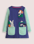 Pocket Jersey Tunic-Starboard Blue Vet