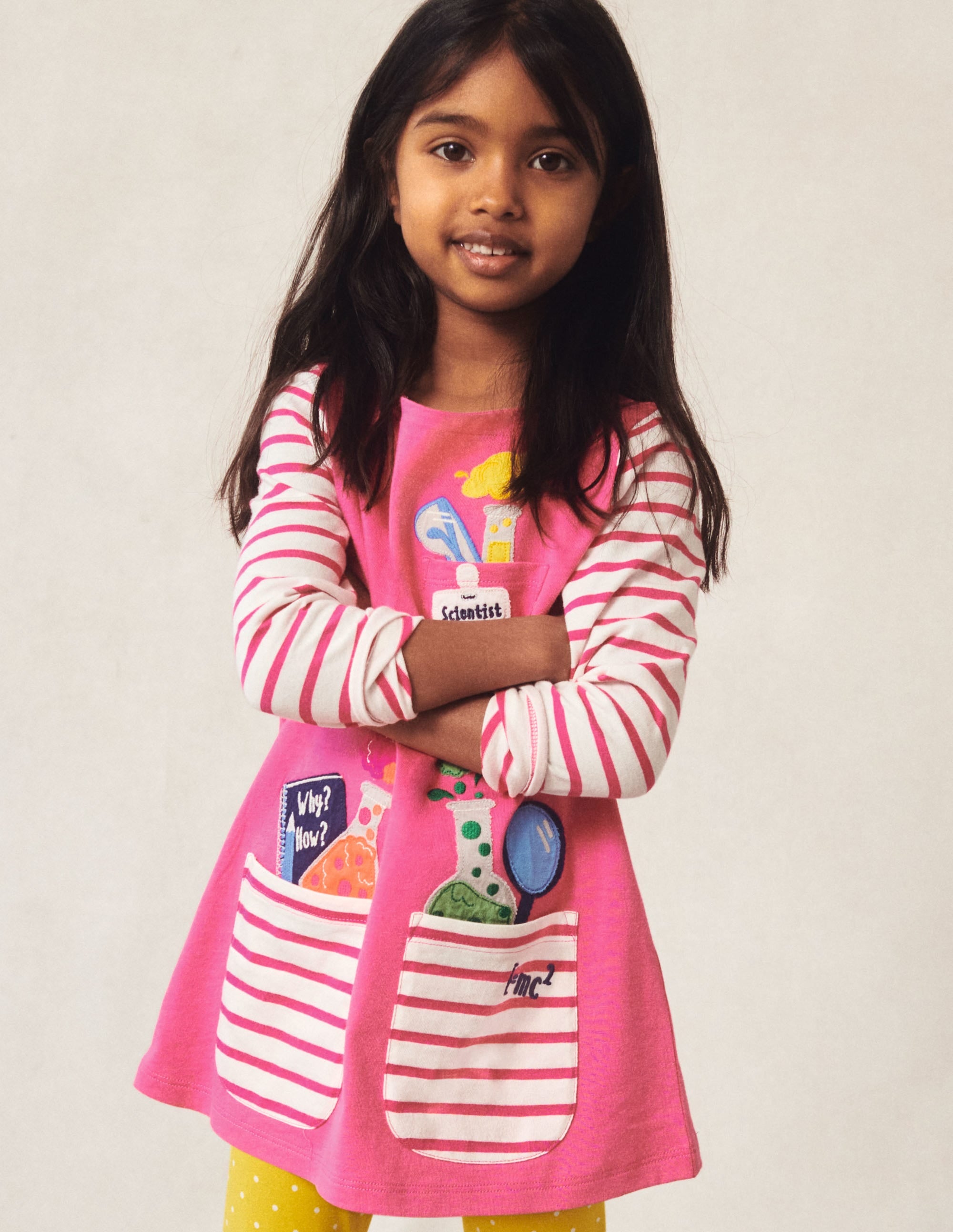 Pocket Jersey Tunic-Tickled Pink Scientist - Image 4