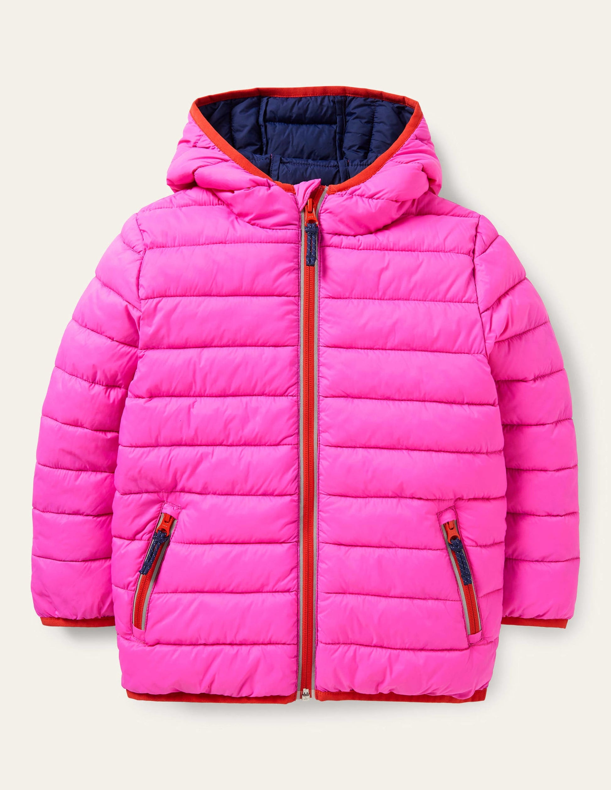 Cosy Pack-away Padded Jacket-Shocking Pink-1