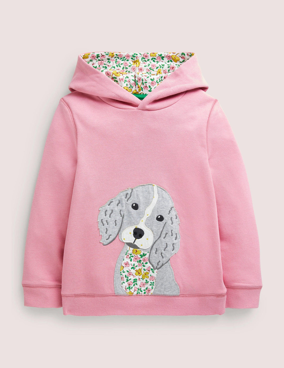 Appliqué Hoodie-Formica Pink Puppy - Image 1