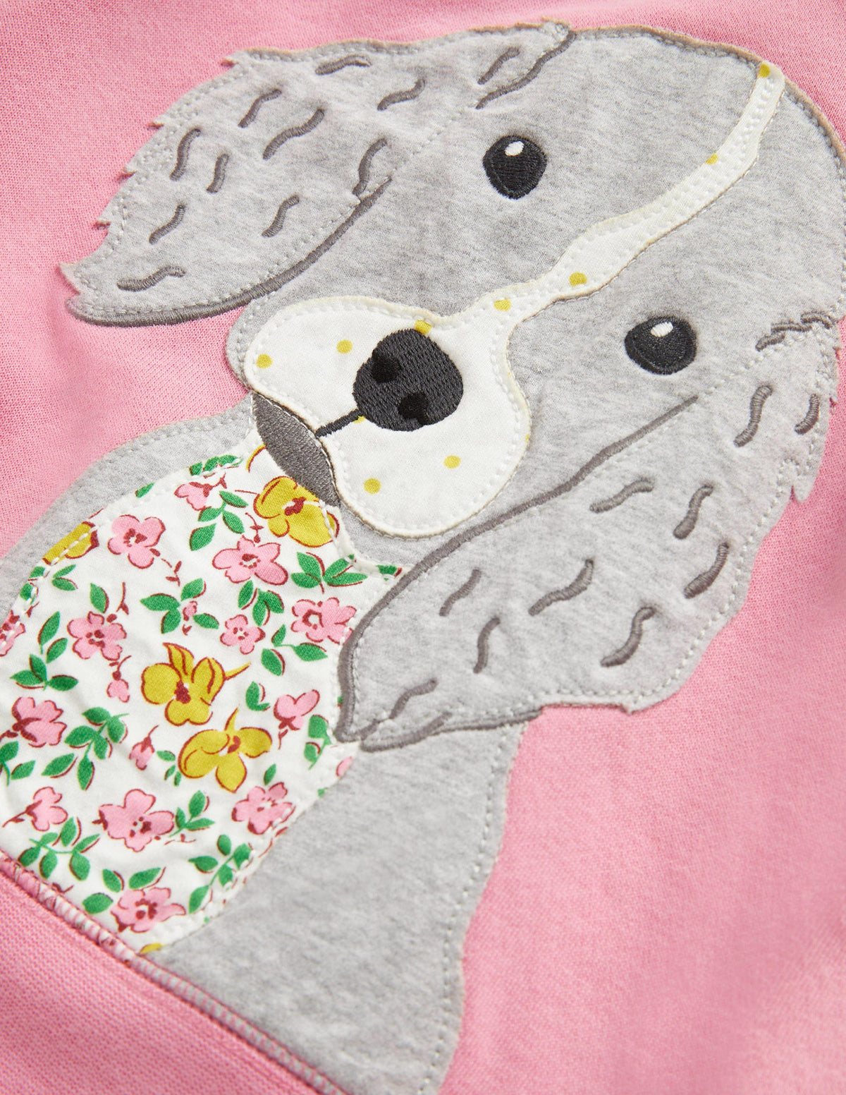 Appliqué Hoodie-Formica Pink Puppy-3