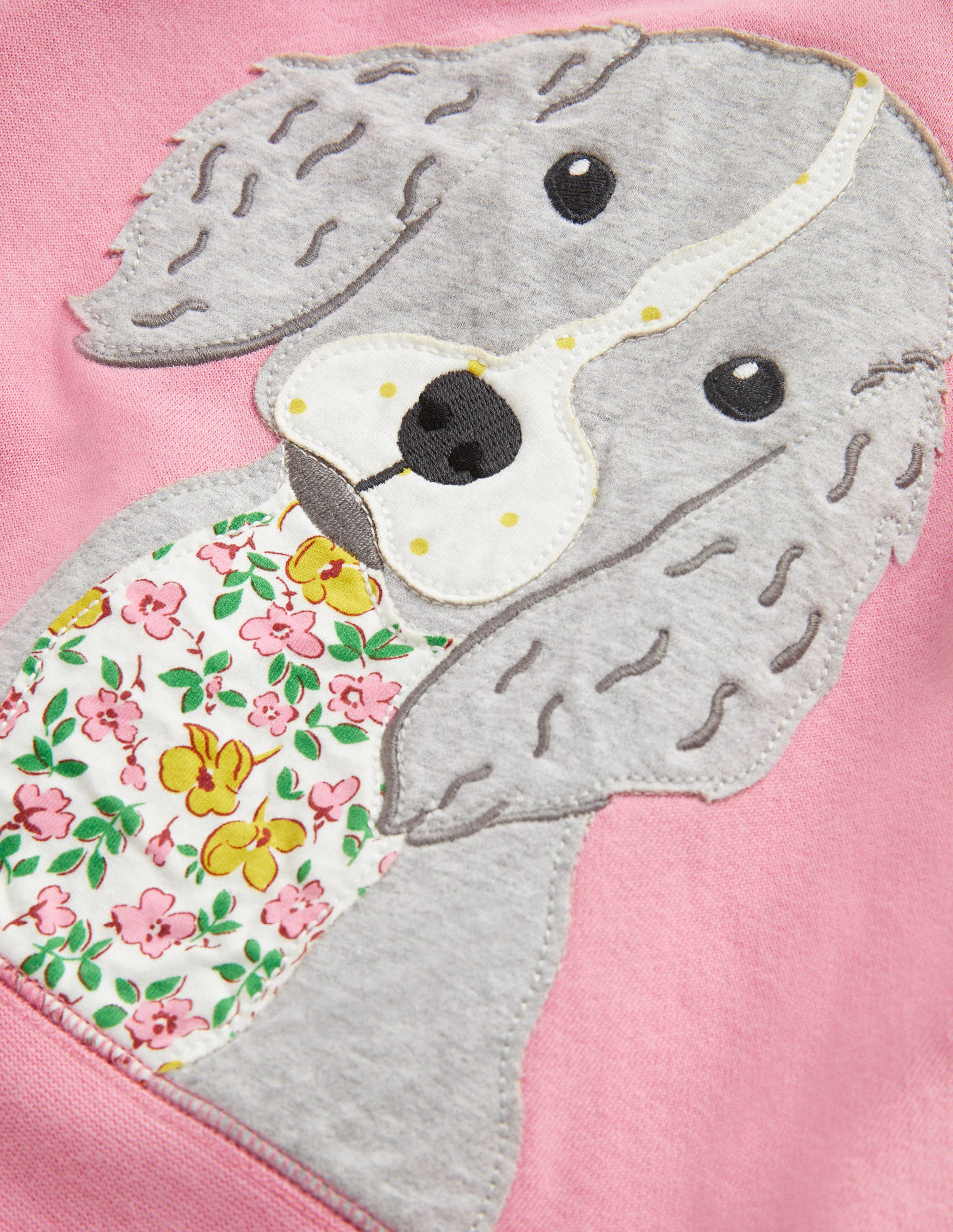 Appliqué Hoodie-Formica Pink Puppy - Image 3