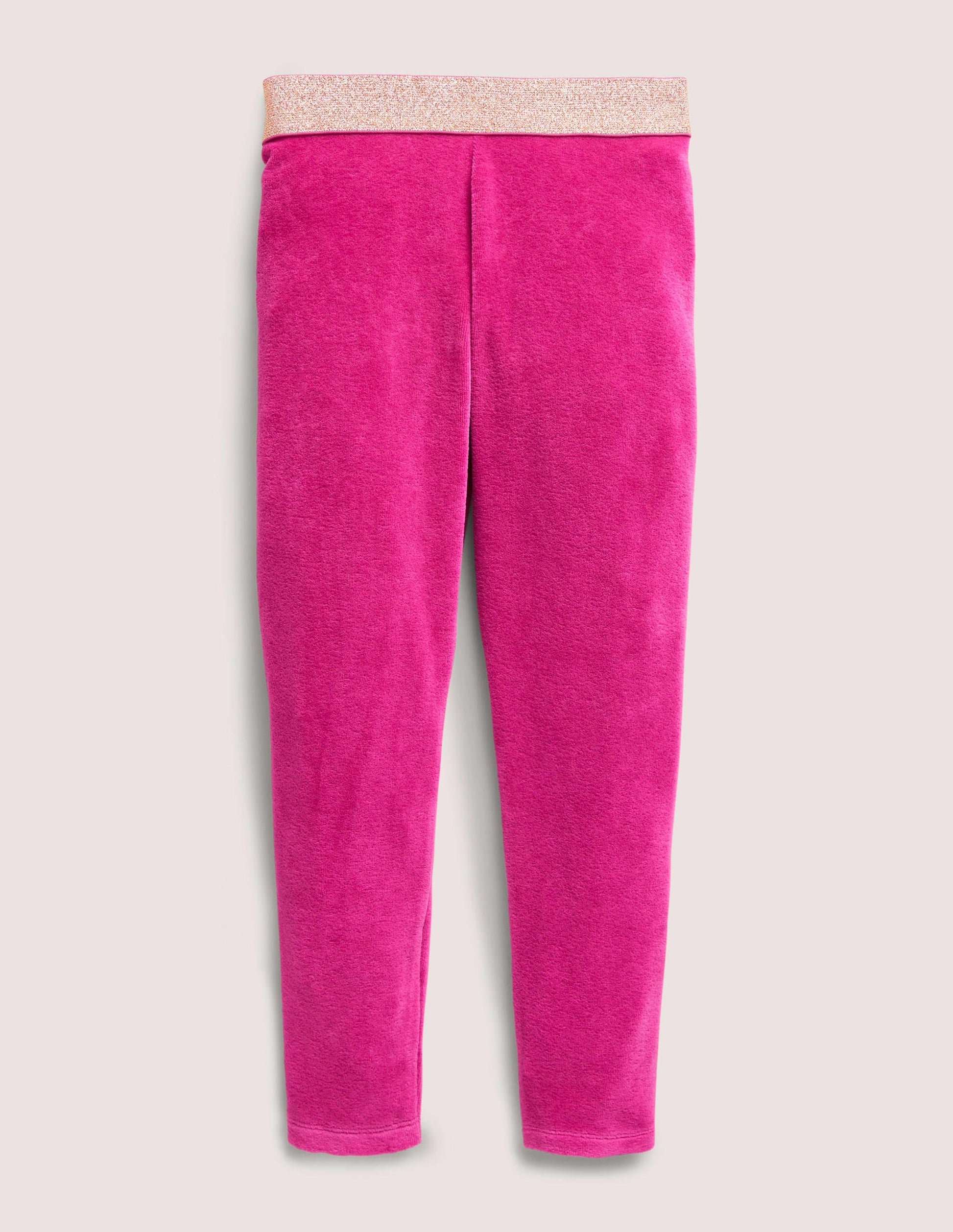 Sparkle Waist Velvet Leggings-Pink Yarrow-1