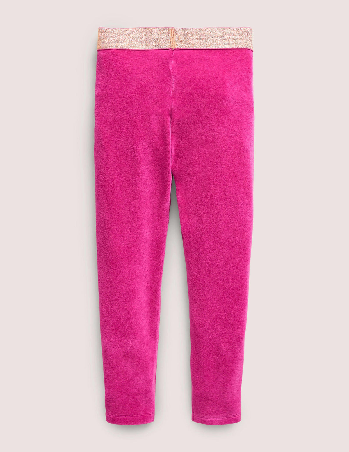 Sparkle Waist Velvet Leggings-Pink Yarrow - Image 2