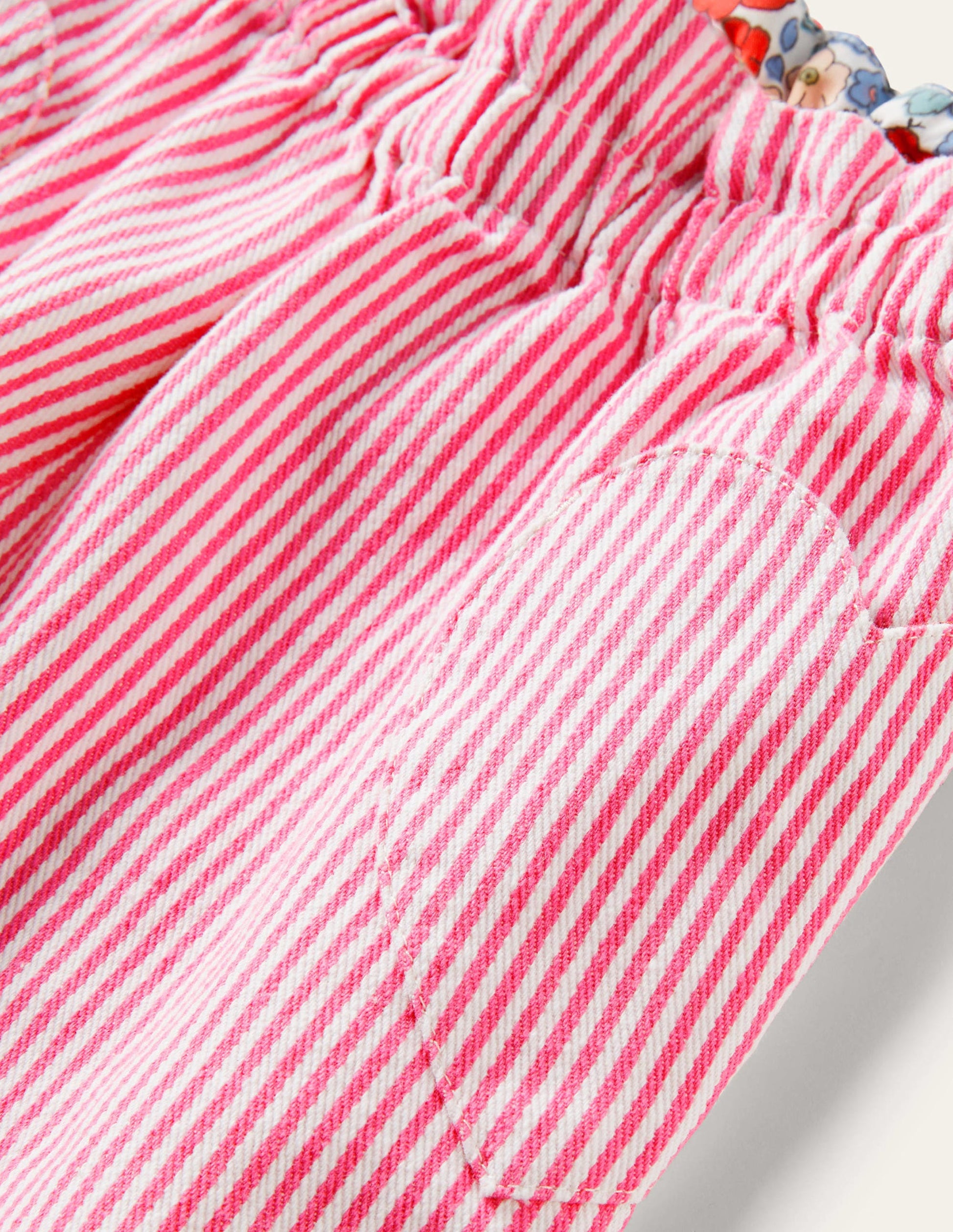 Pull-on Trousers-Festival Pink Ticking Stripe-3
