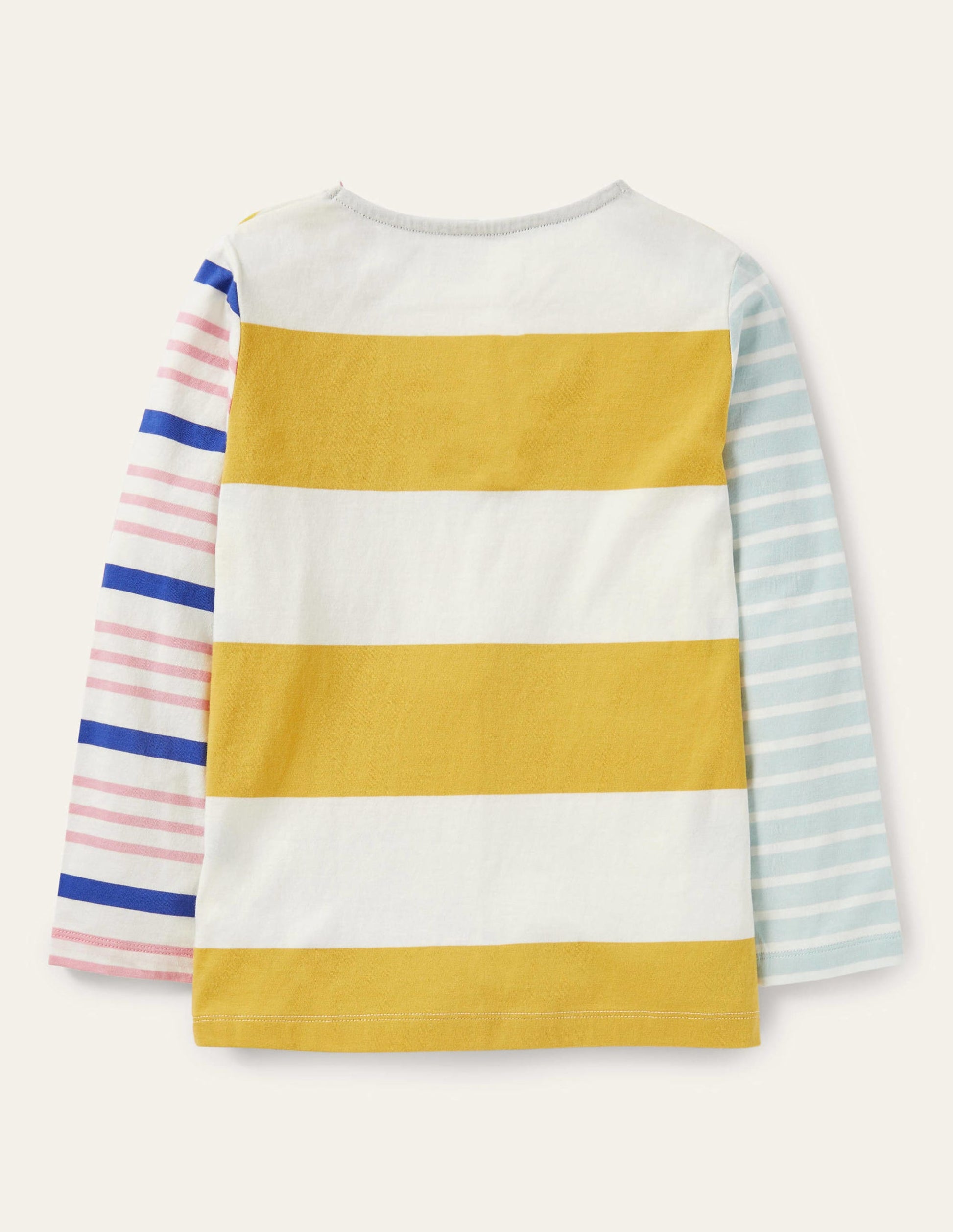 Repurposed Breton T-shirt-Rainbow Multi-2