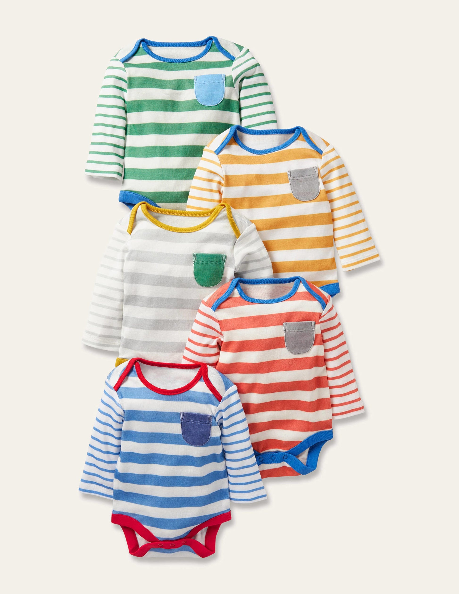 Striped 5 Pack Bodies-Multi Stripe-1