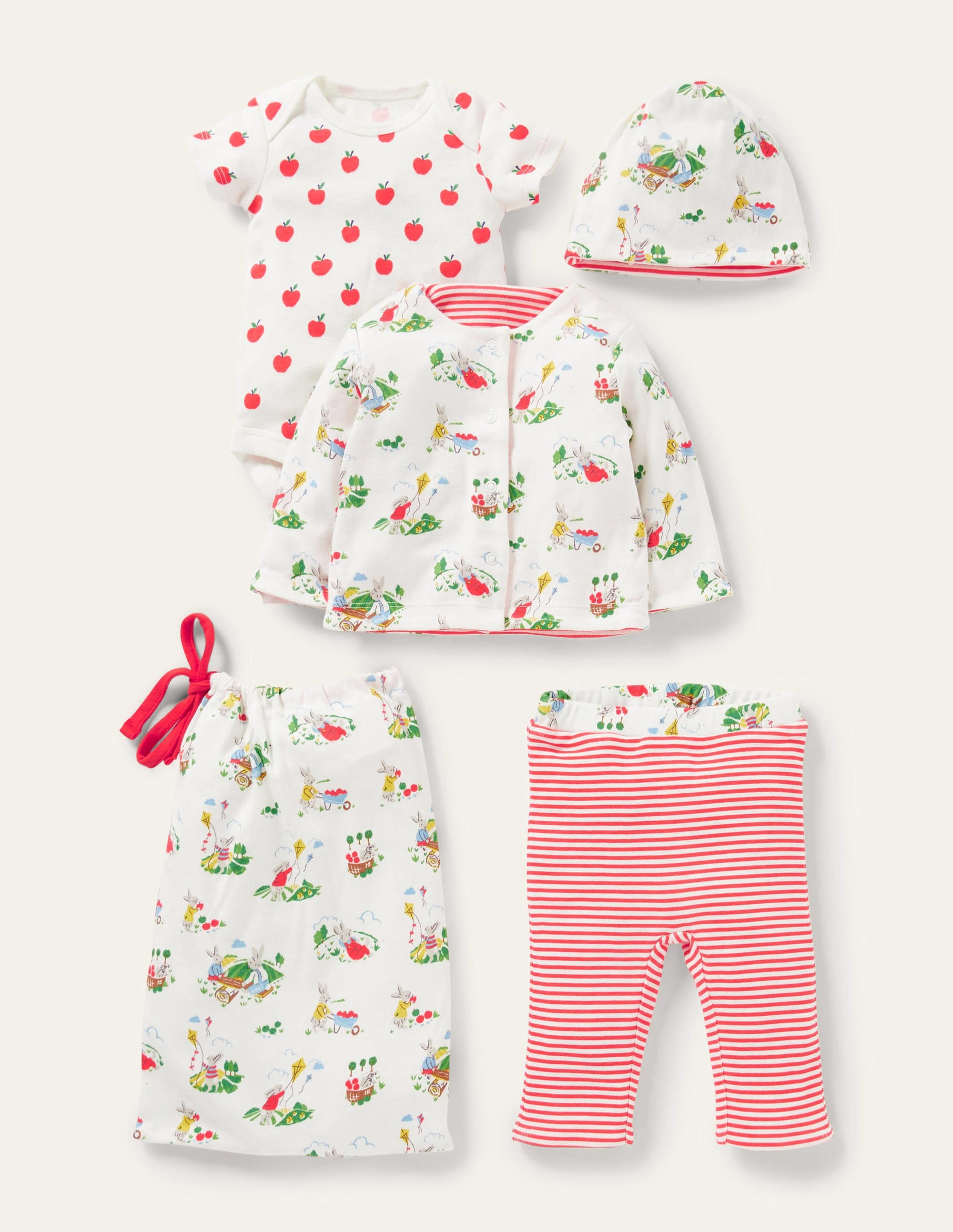 GOTS Organic 3 Piece Gift Set-Ivory Daydreaming Bunny - Image 1