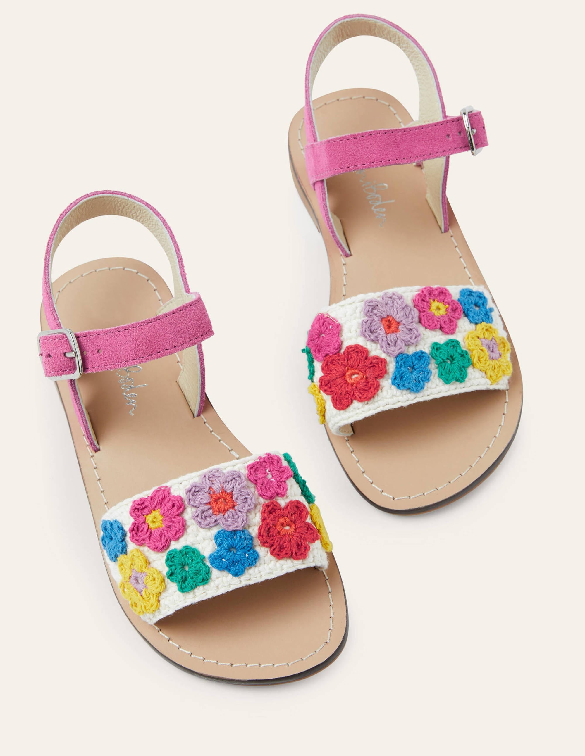 Crochet Sandals-Multi Flowers - Image 1