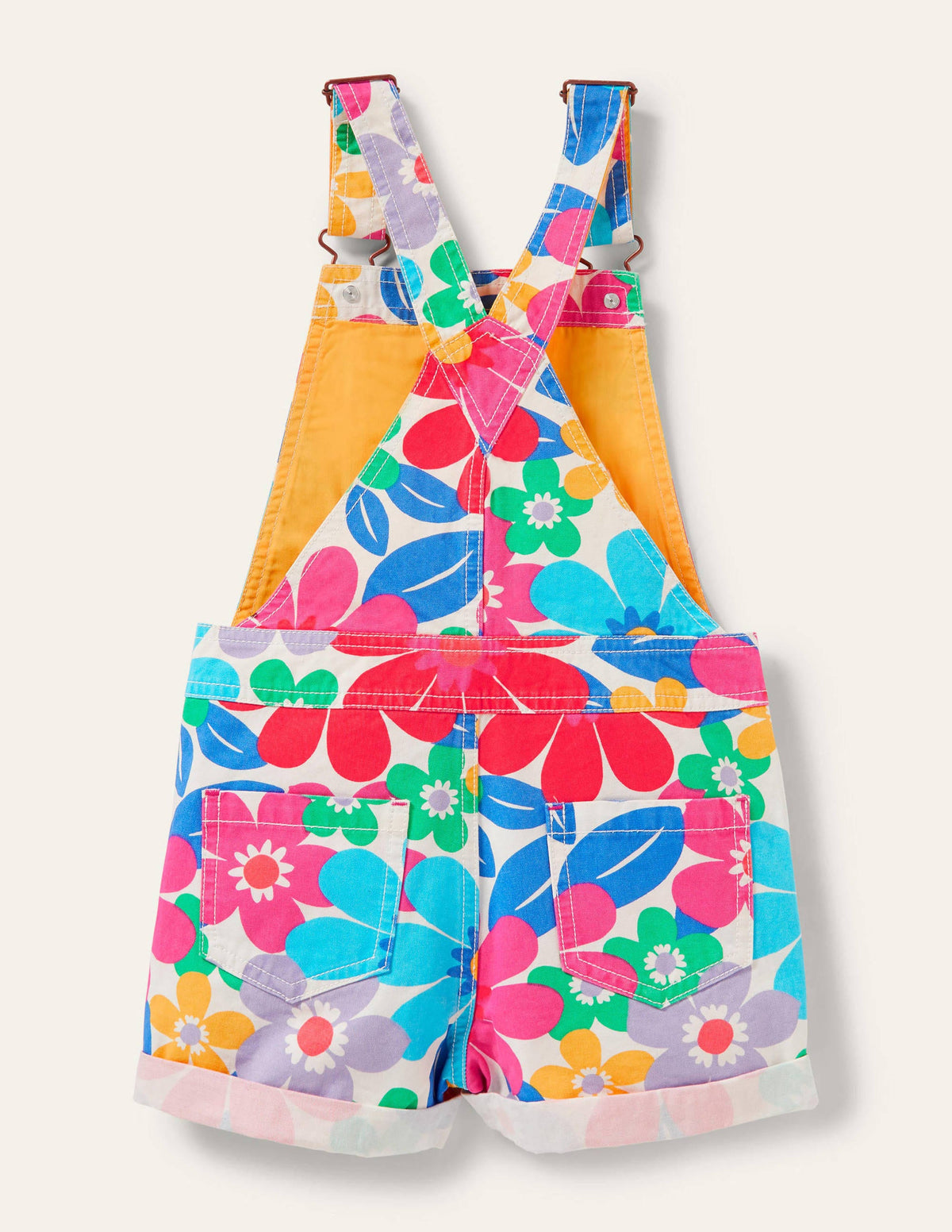 Fun Short Dungarees-Multi Floral - Image 2