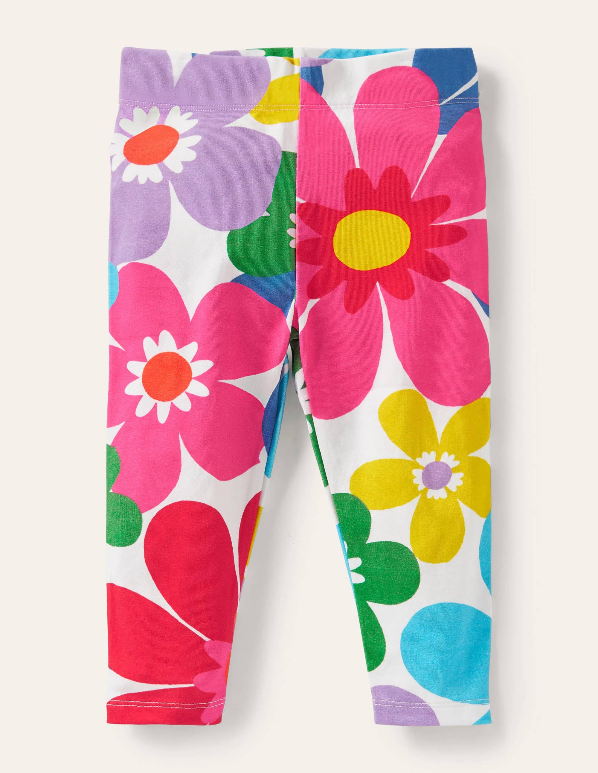 Fun Cropped Leggings-Multi Surf Floral - Image 1