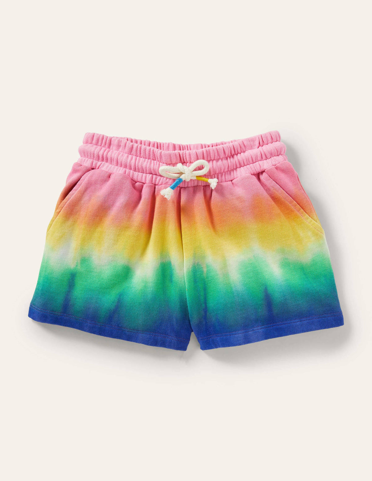 Gradient Dye Jersey Shorts-Multi Rainbow - Image 1