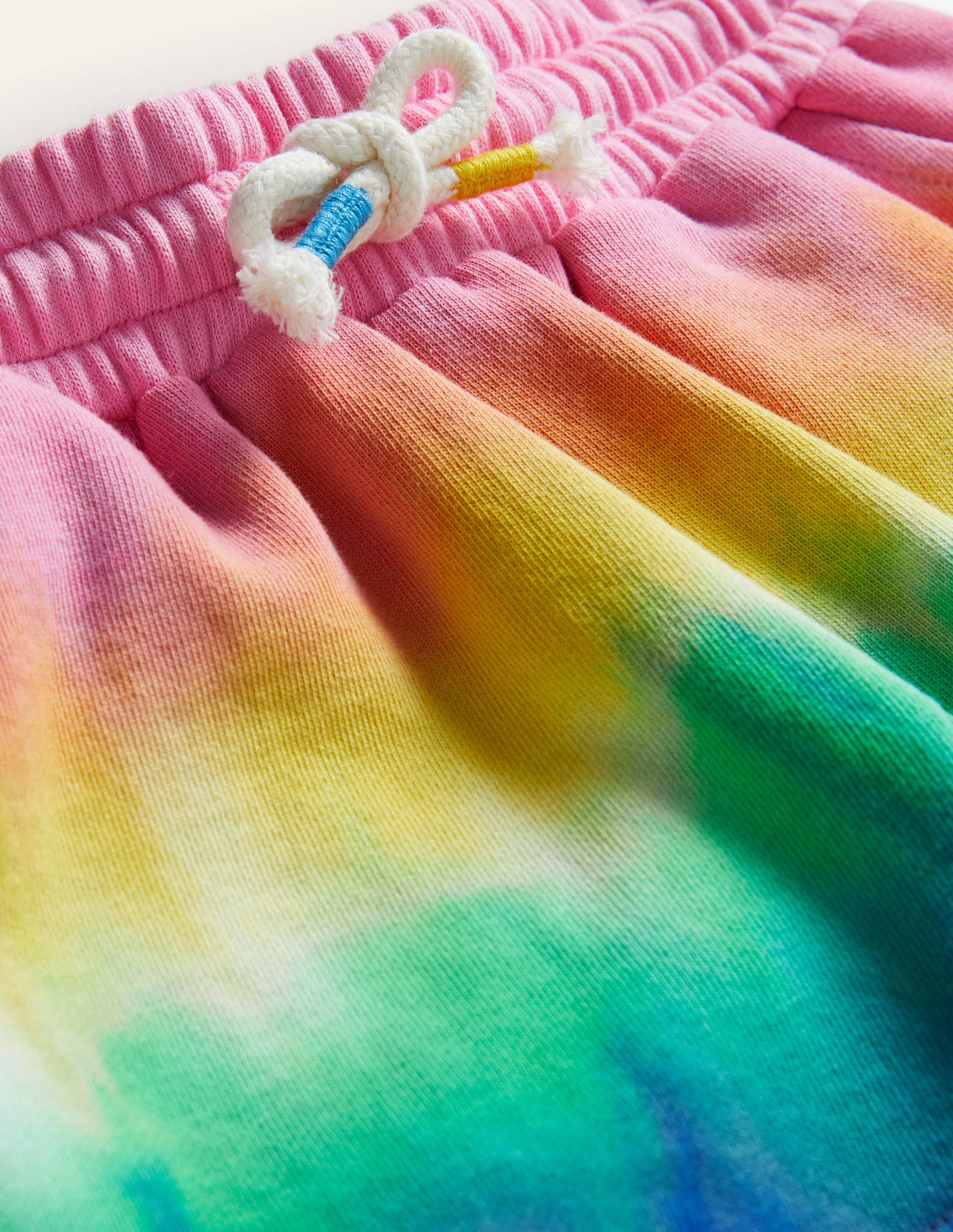 Gradient Dye Jersey Shorts-Multi Rainbow - Image 3
