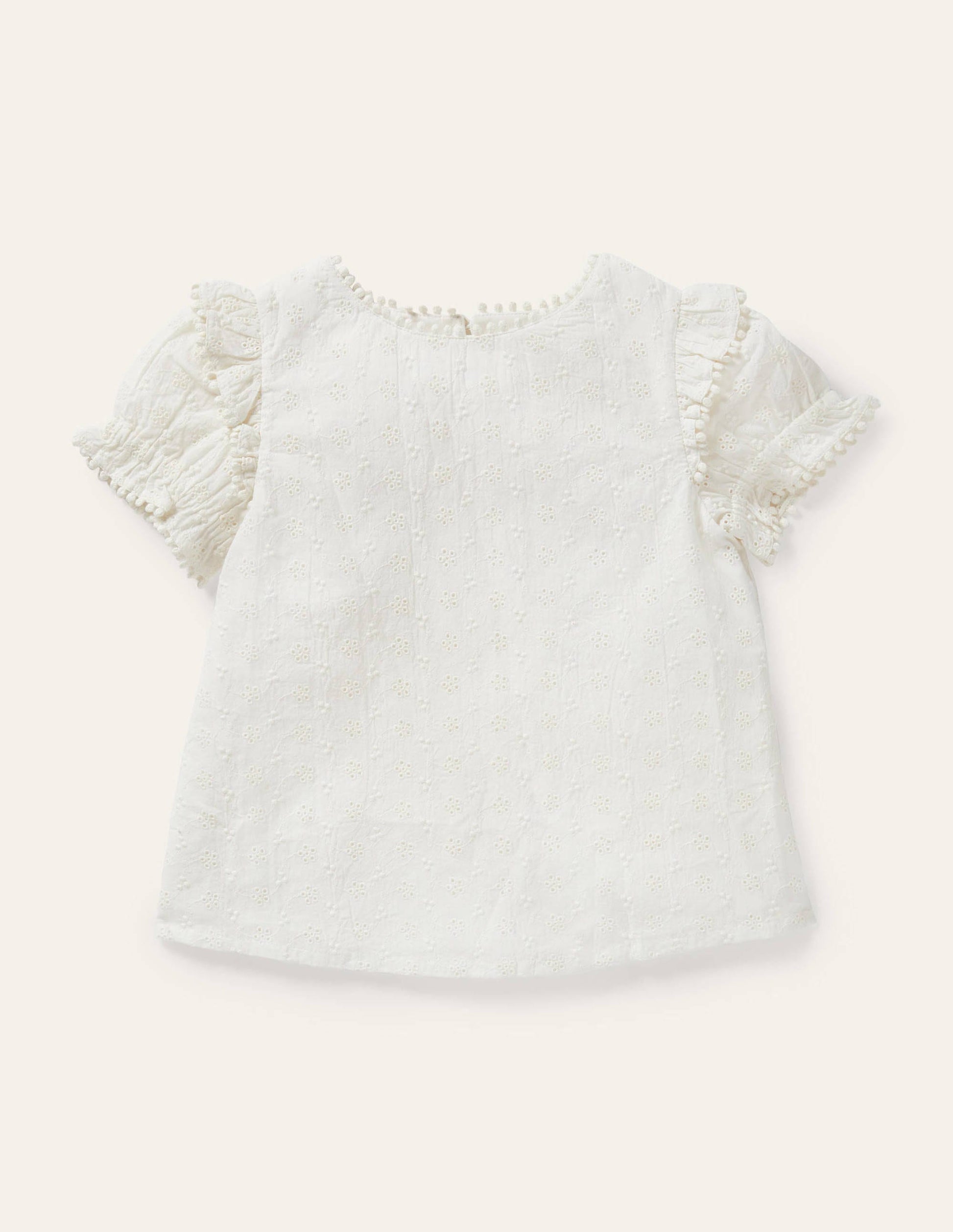 Printed Woven Blouse-Ivory-1