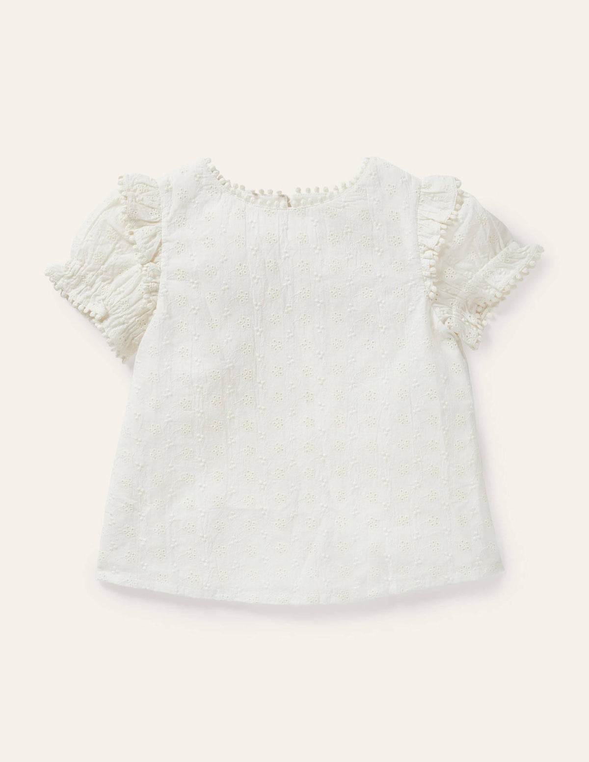 Printed Woven Blouse-Ivory - Image 1