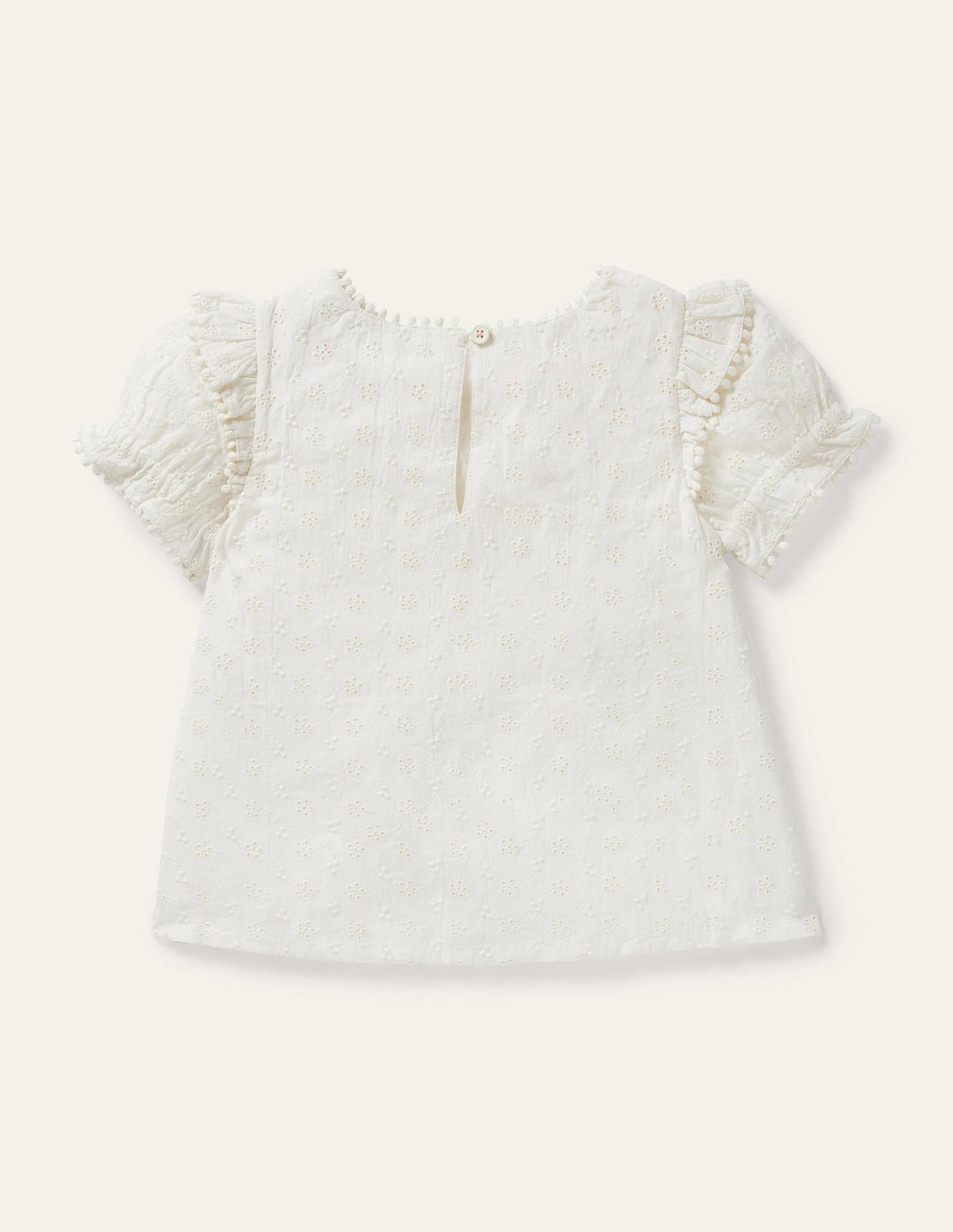 Printed Woven Blouse-Ivory-2