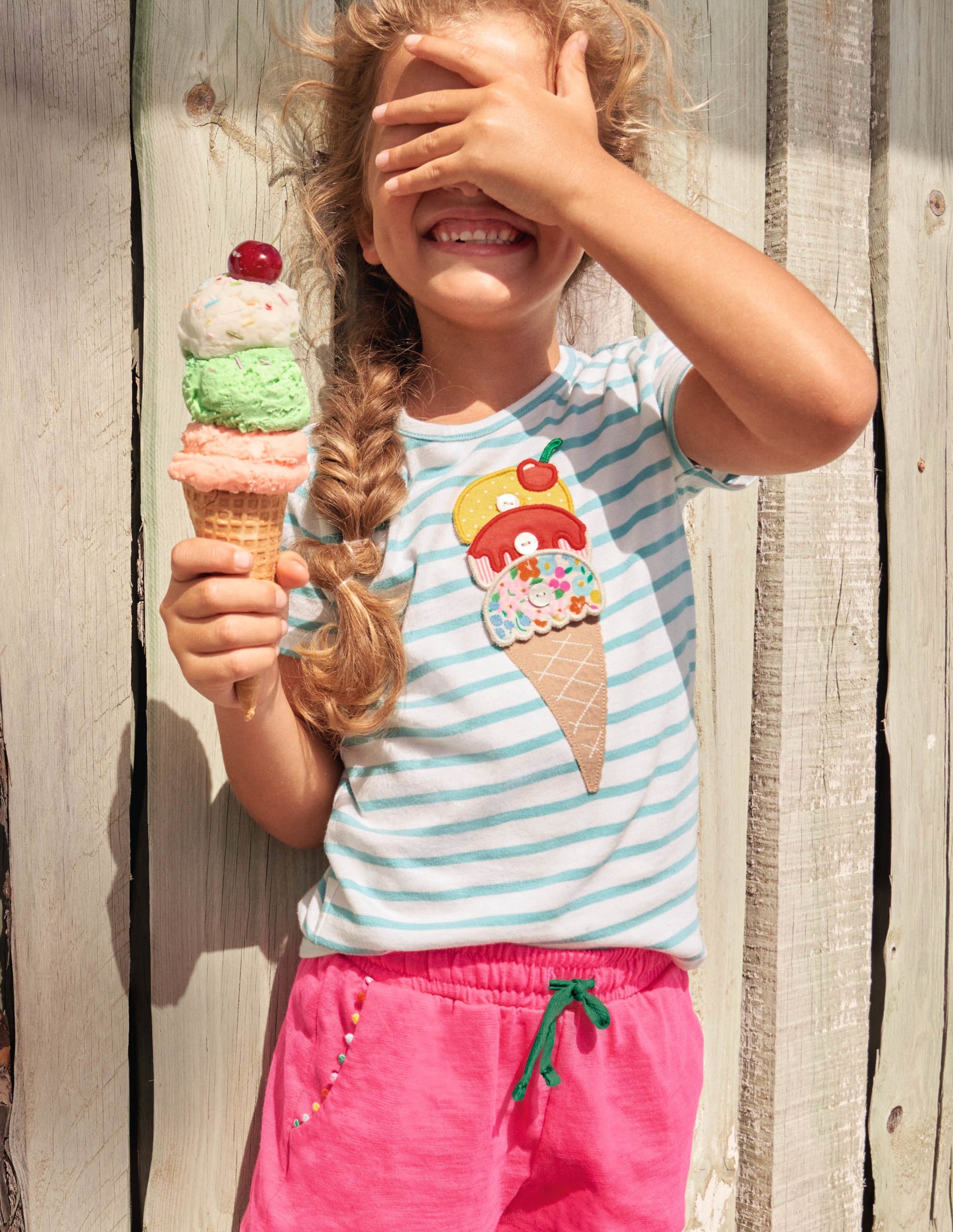 Build your own Appliqué Top-Georgian Blue/ Ivory Ice Cream-4