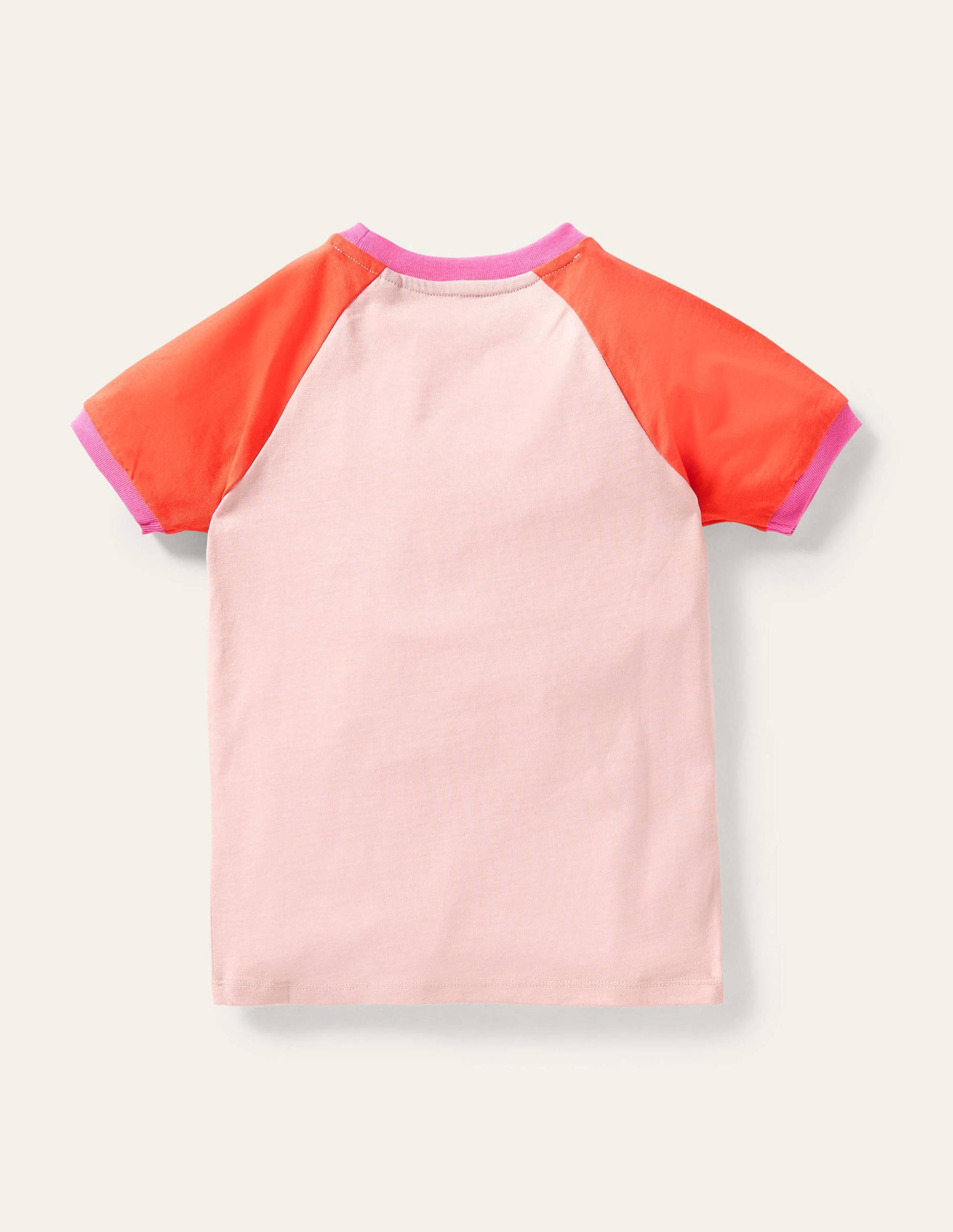 Printed Graphic Raglan T-shirt-Boto Pink Koala-2