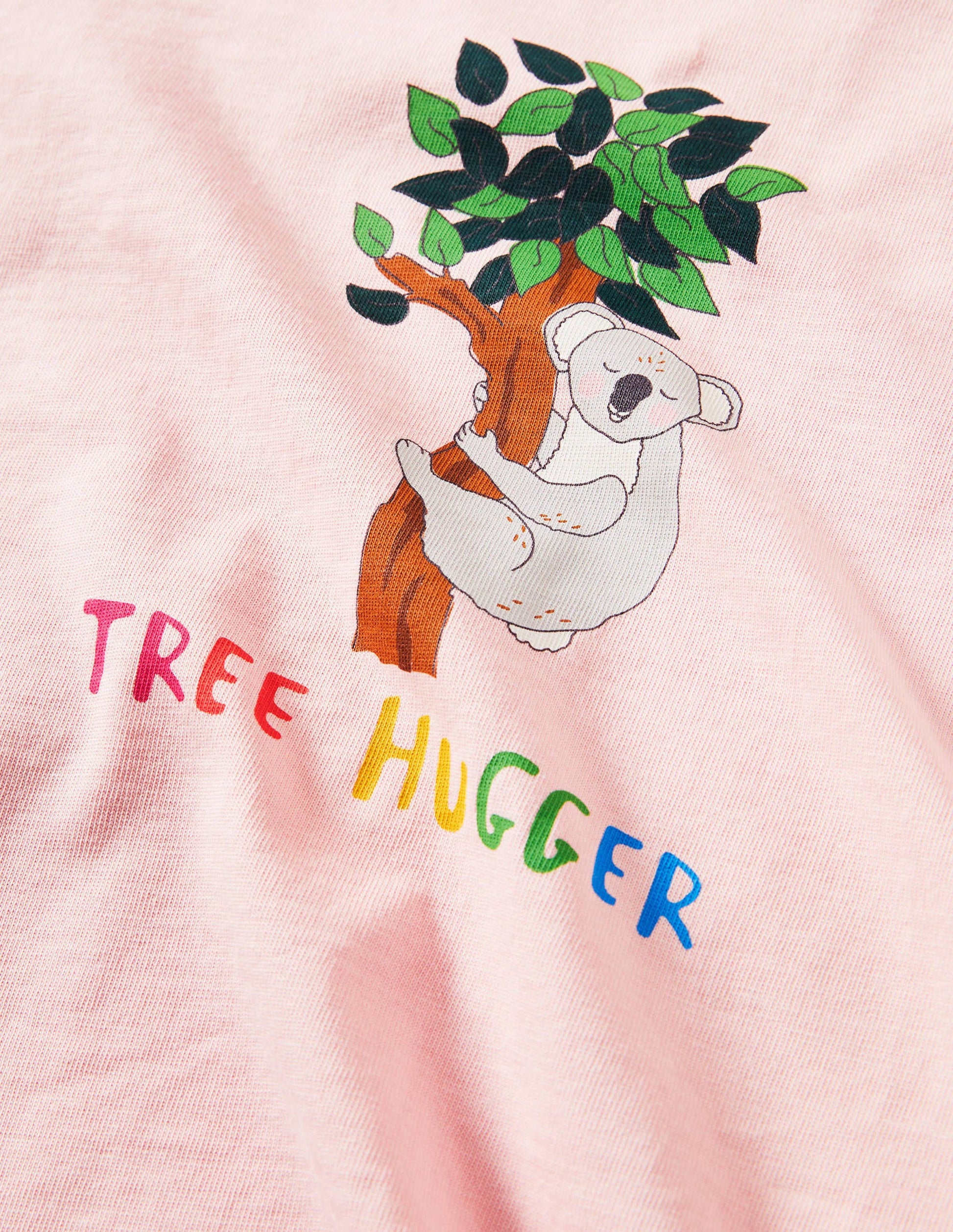 Printed Graphic Raglan T-shirt-Boto Pink Koala-3