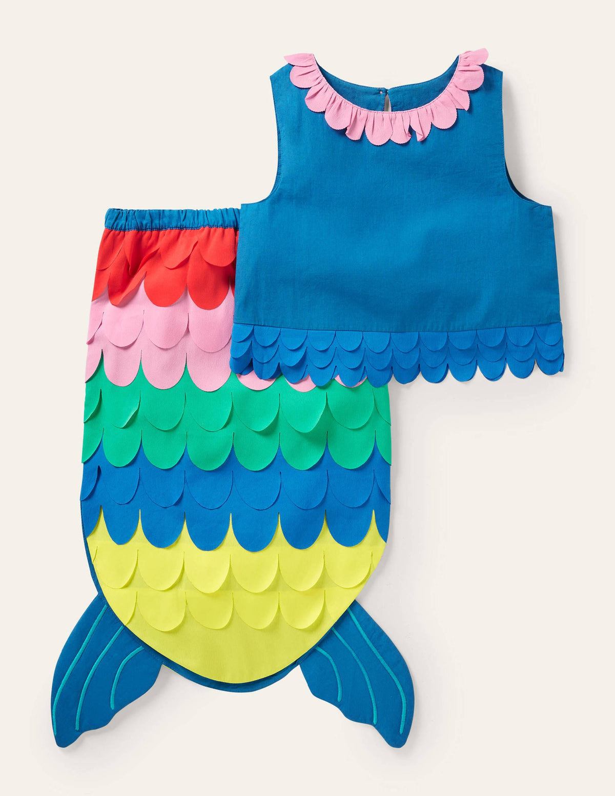 Mermaid Tail Dress Set-Bright Marina-1