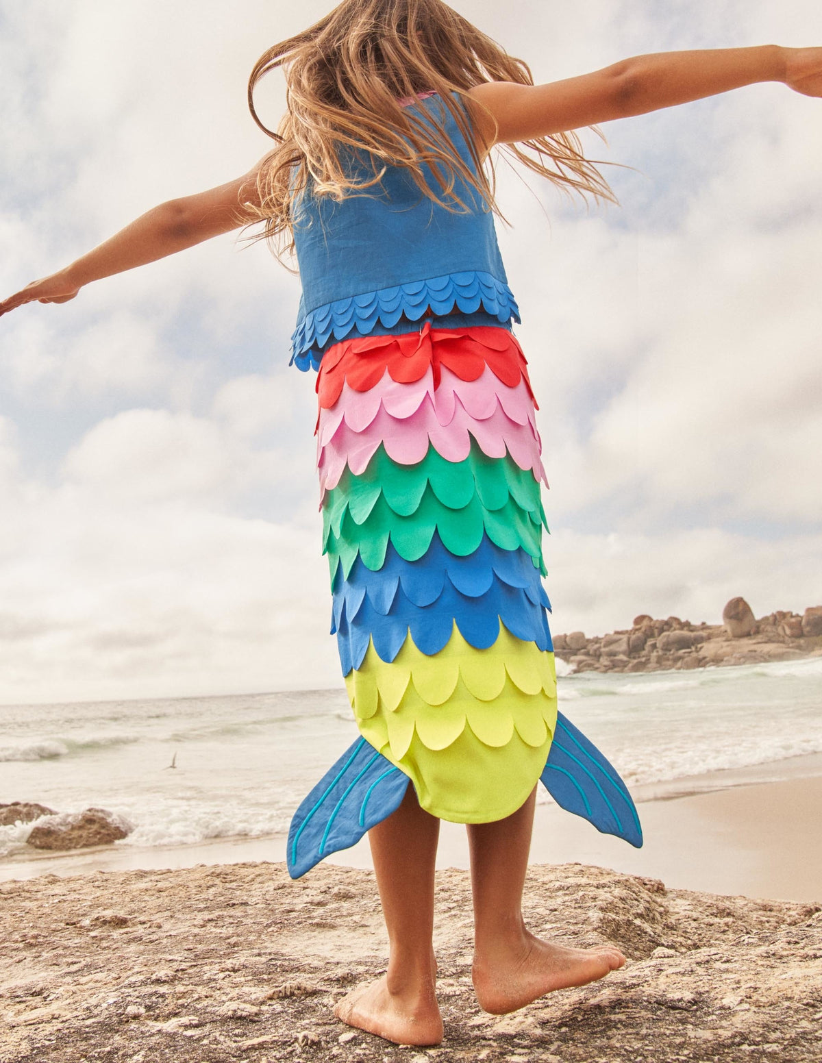Mermaid Tail Dress Set-Bright Marina-4