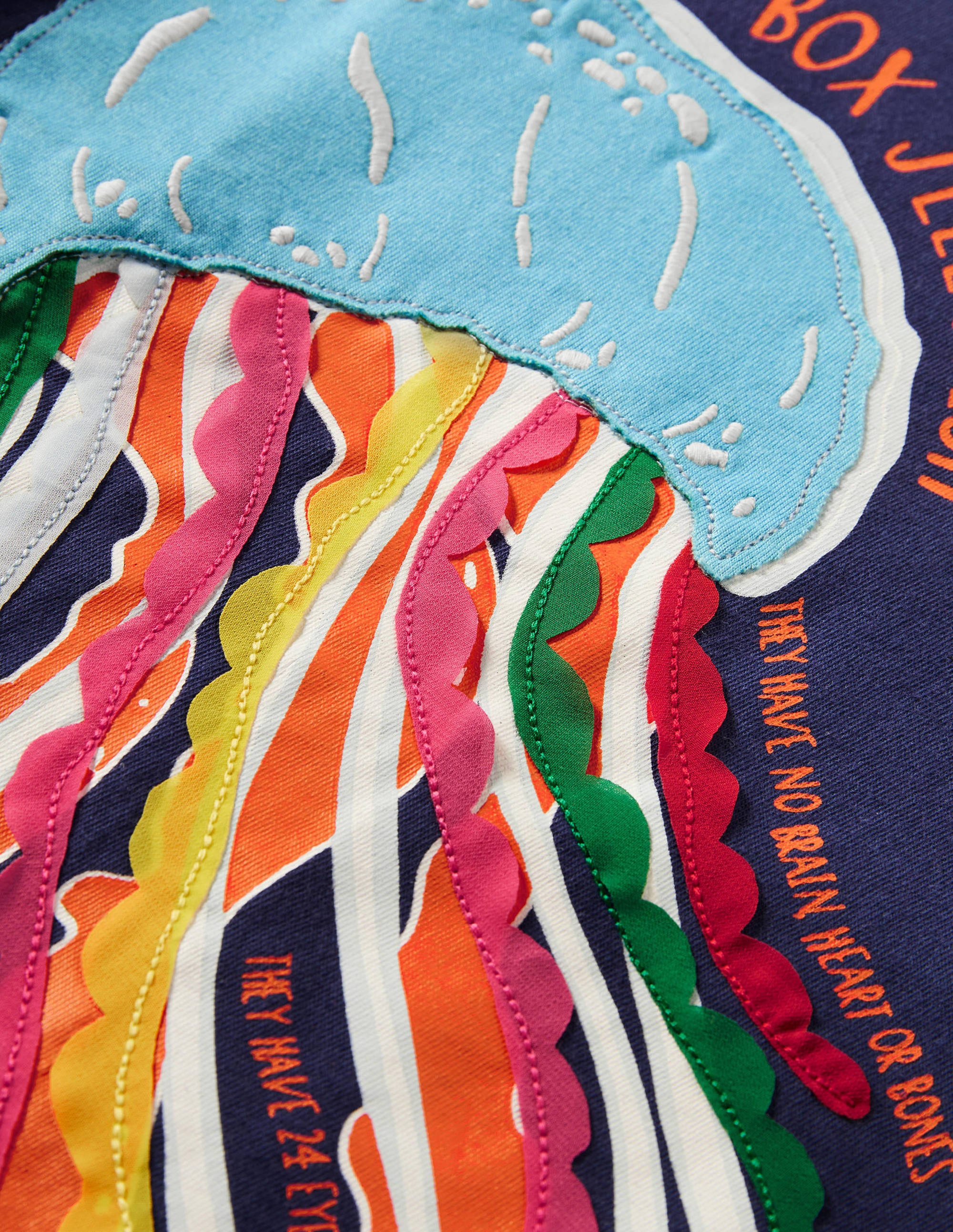 Flutter Fun Fact T-shirt-Starboard Blue Jellyfish - Image 3