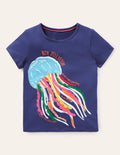 Flutter Fun Fact T-shirt-Starboard Blue Jellyfish