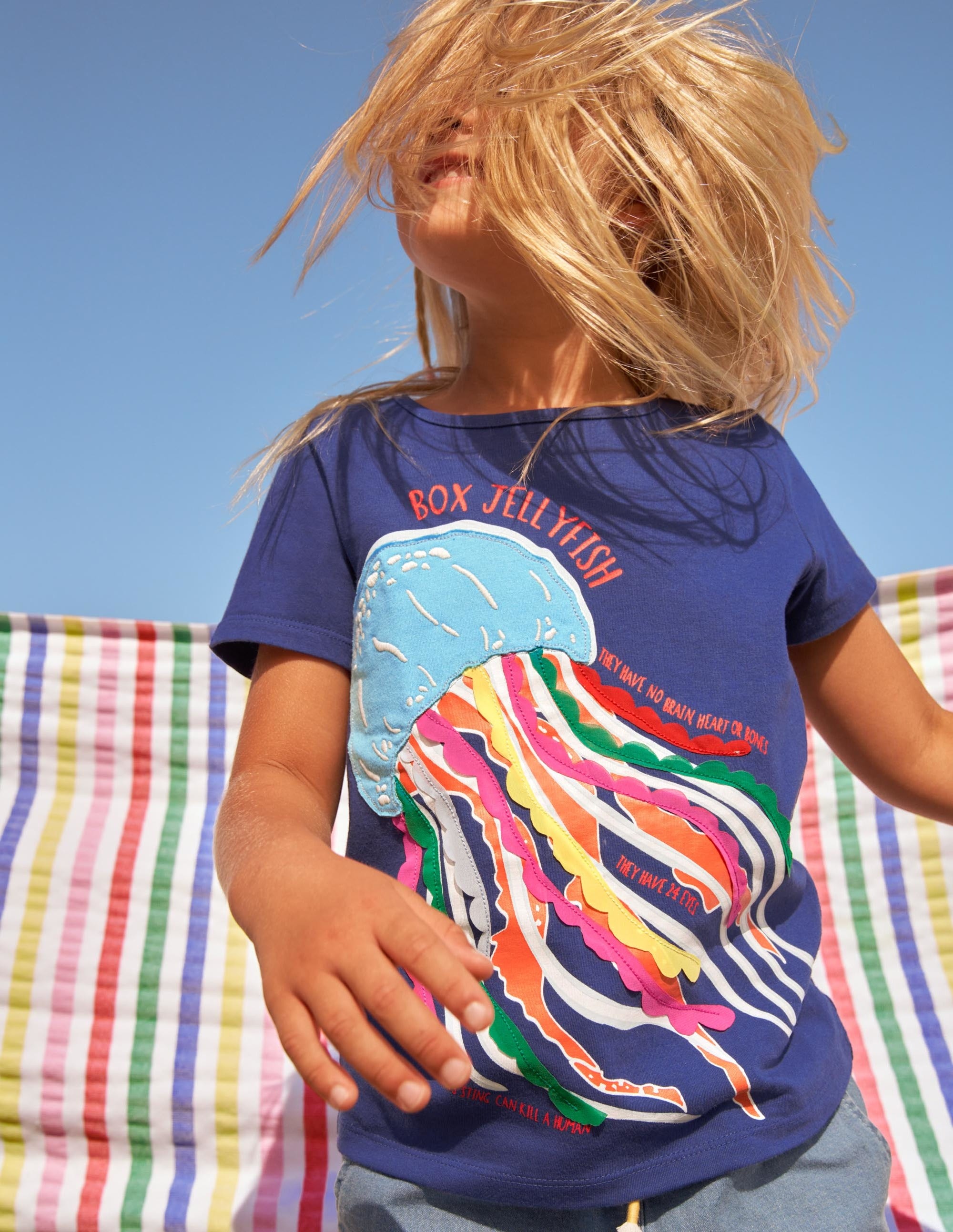 Flutter Fun Fact T-shirt-Starboard Blue Jellyfish - Image 4