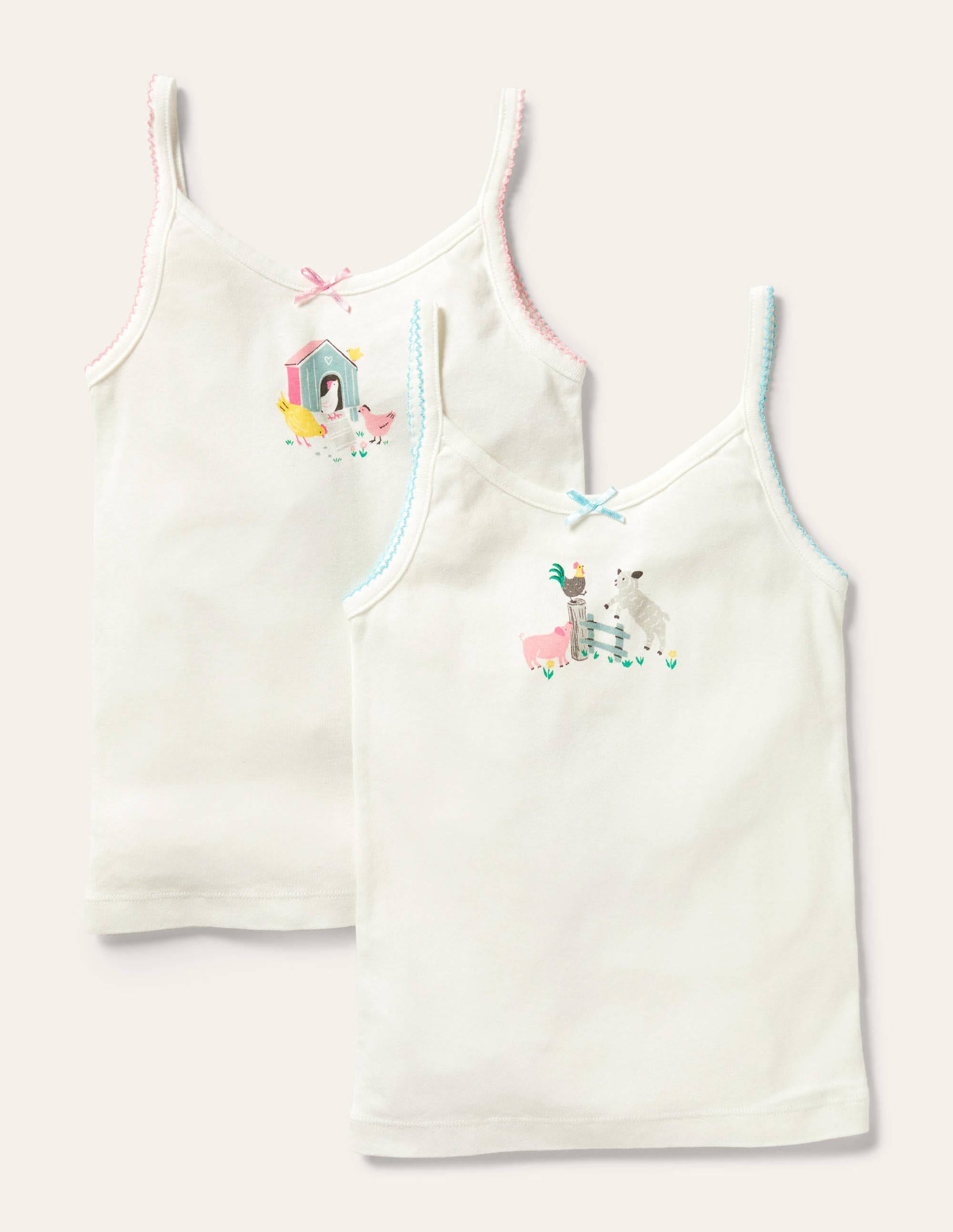 Vests 2 Pack-Farmyard Friends - Image 1