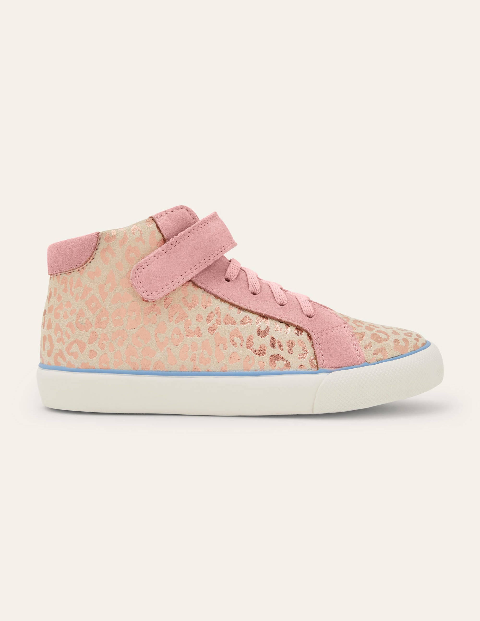 Elasticated Lace High Tops-Leopard - Image 2