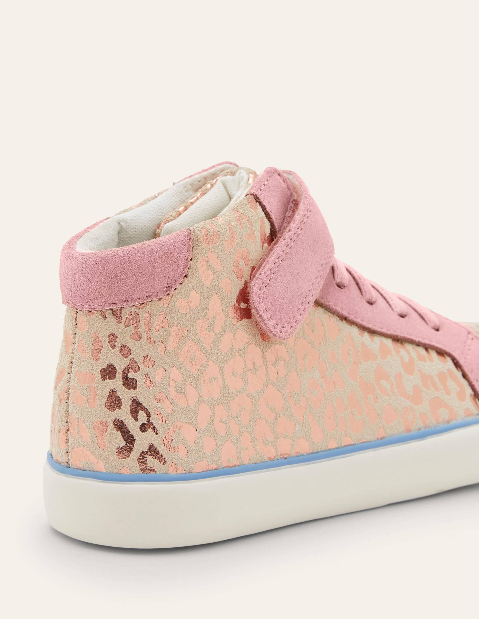 Elasticated Lace High Tops-Leopard - Image 3