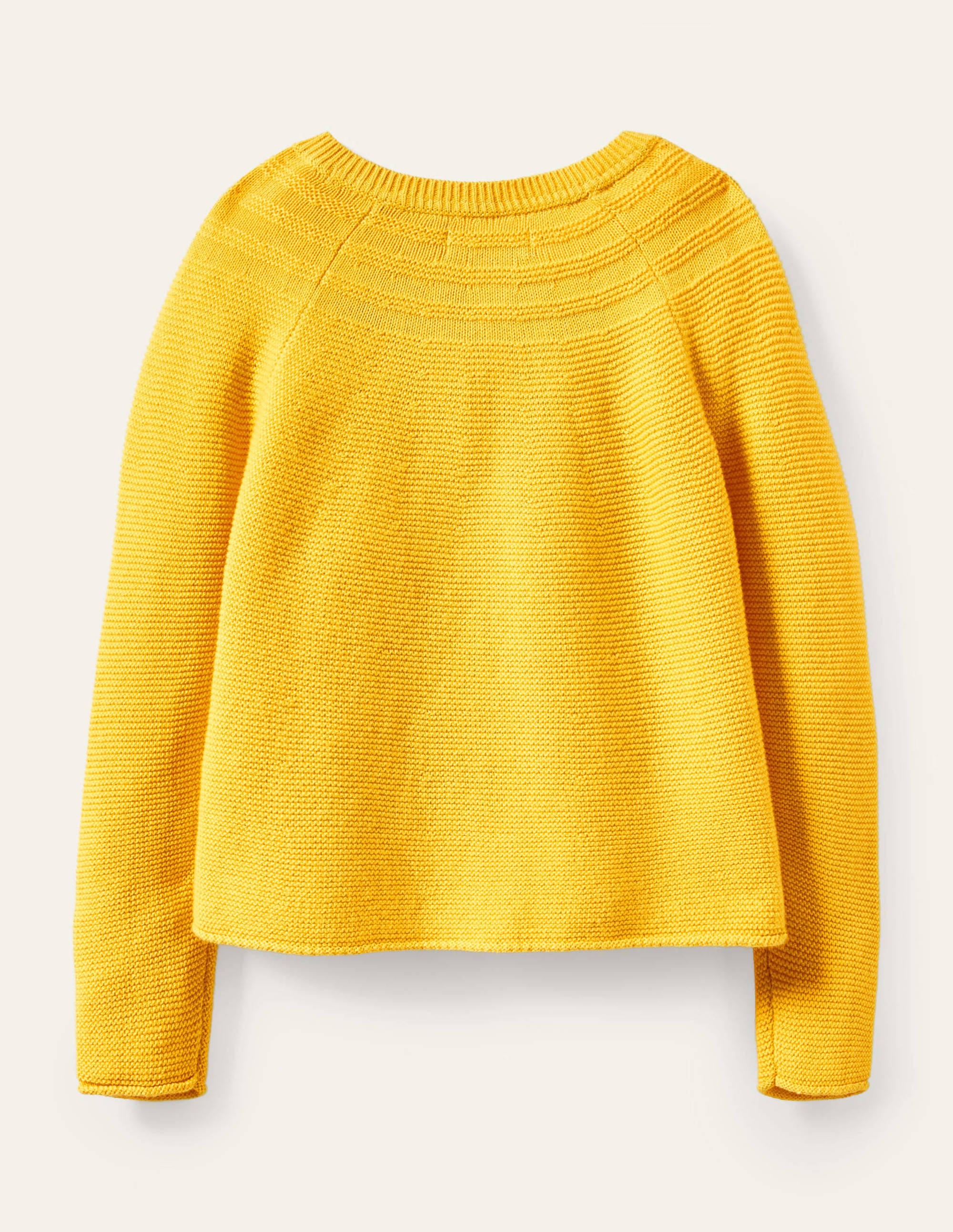Cotton Cashmere Mix Cardigan-Sweetcorn Yellow - Image 2