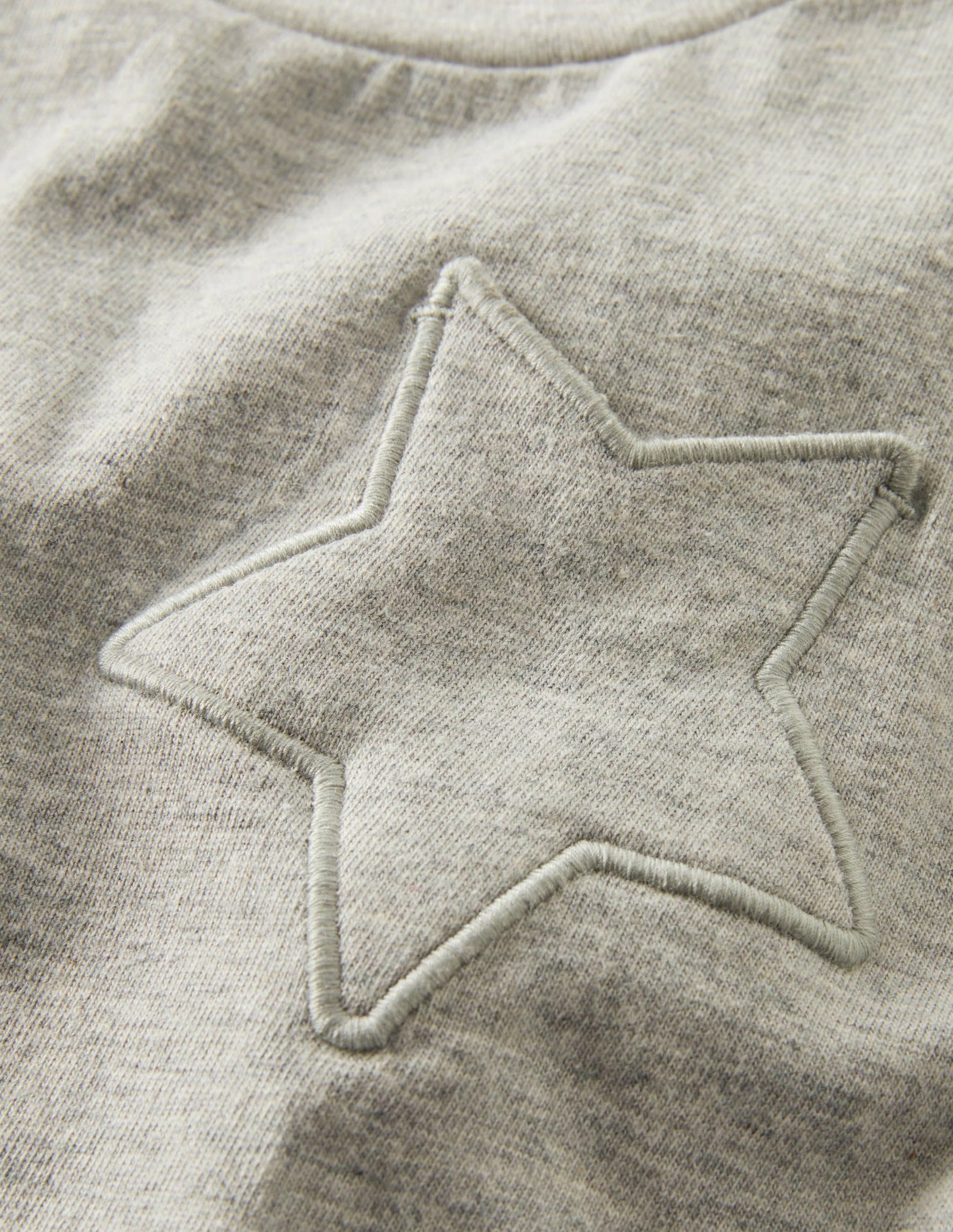Star Pocket Slub T-shirt-Grey Marl-3