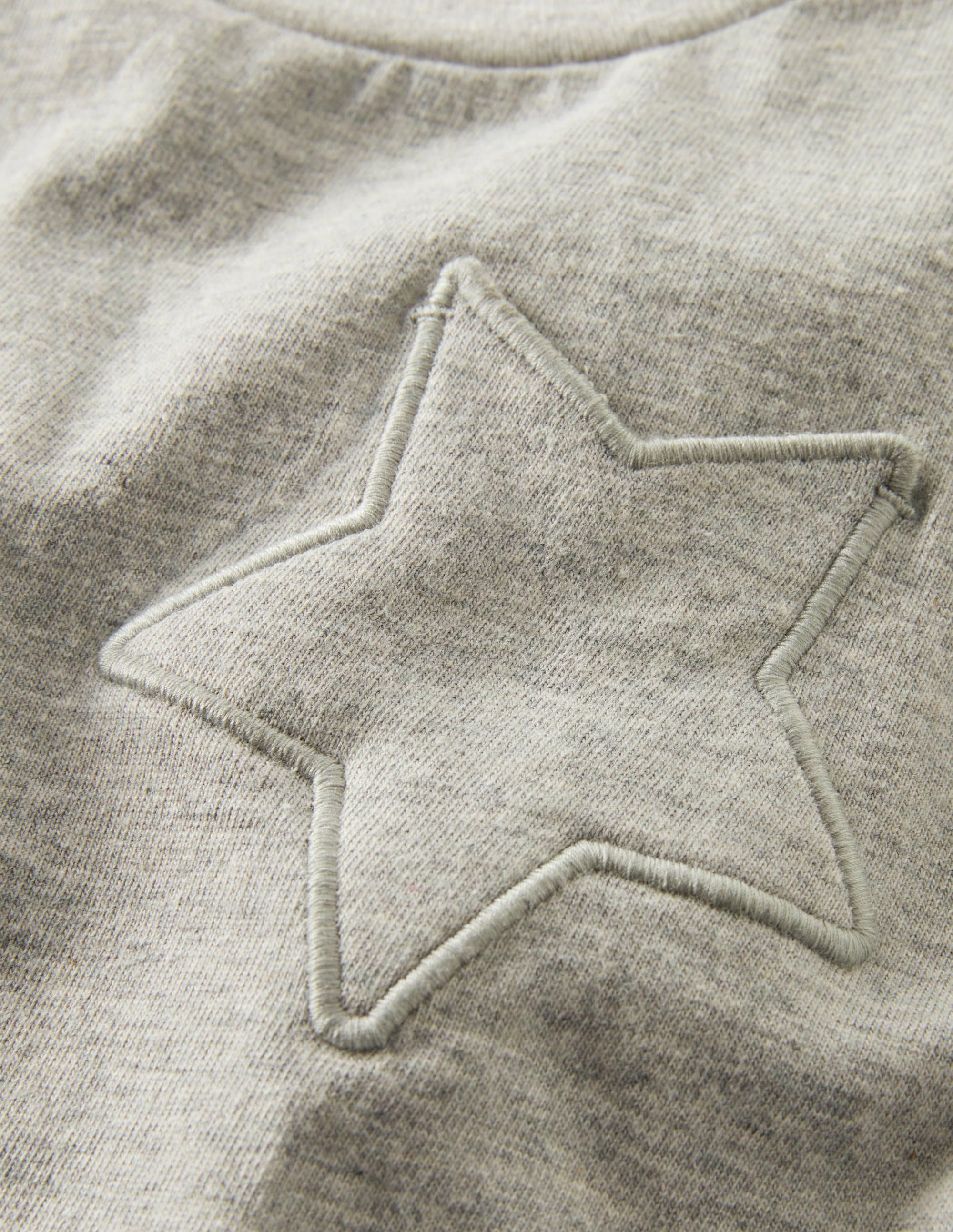 Star Pocket Slub T-shirt-Grey Marl - Image 3