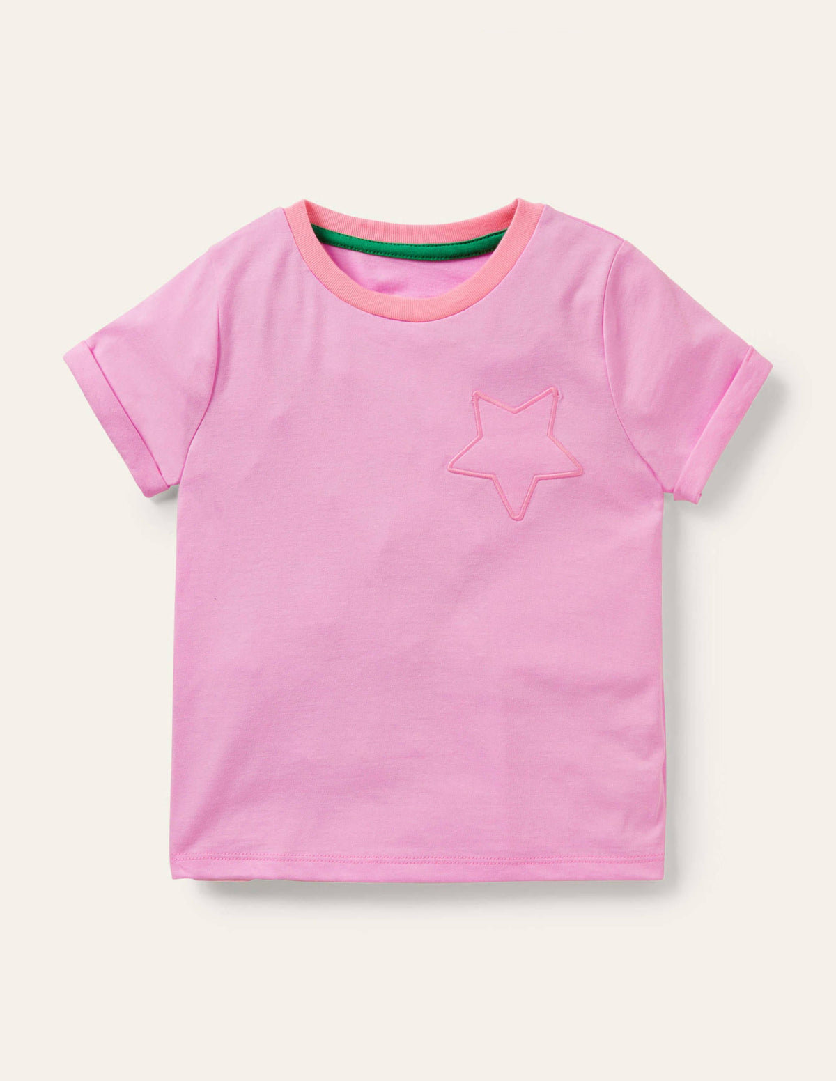 Star Pocket Slub T-shirt-Rosebay Pink-1