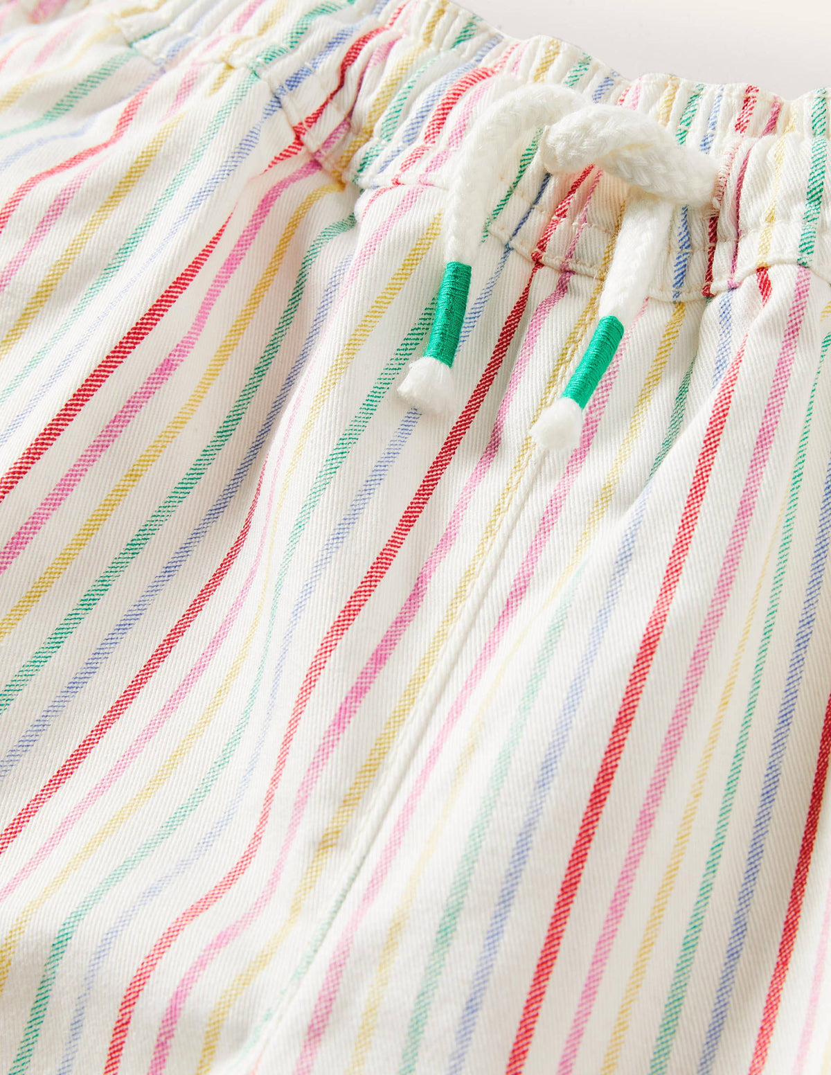 Heart Pocket Shorts-Ivory/ Multi Stripe - Image 3