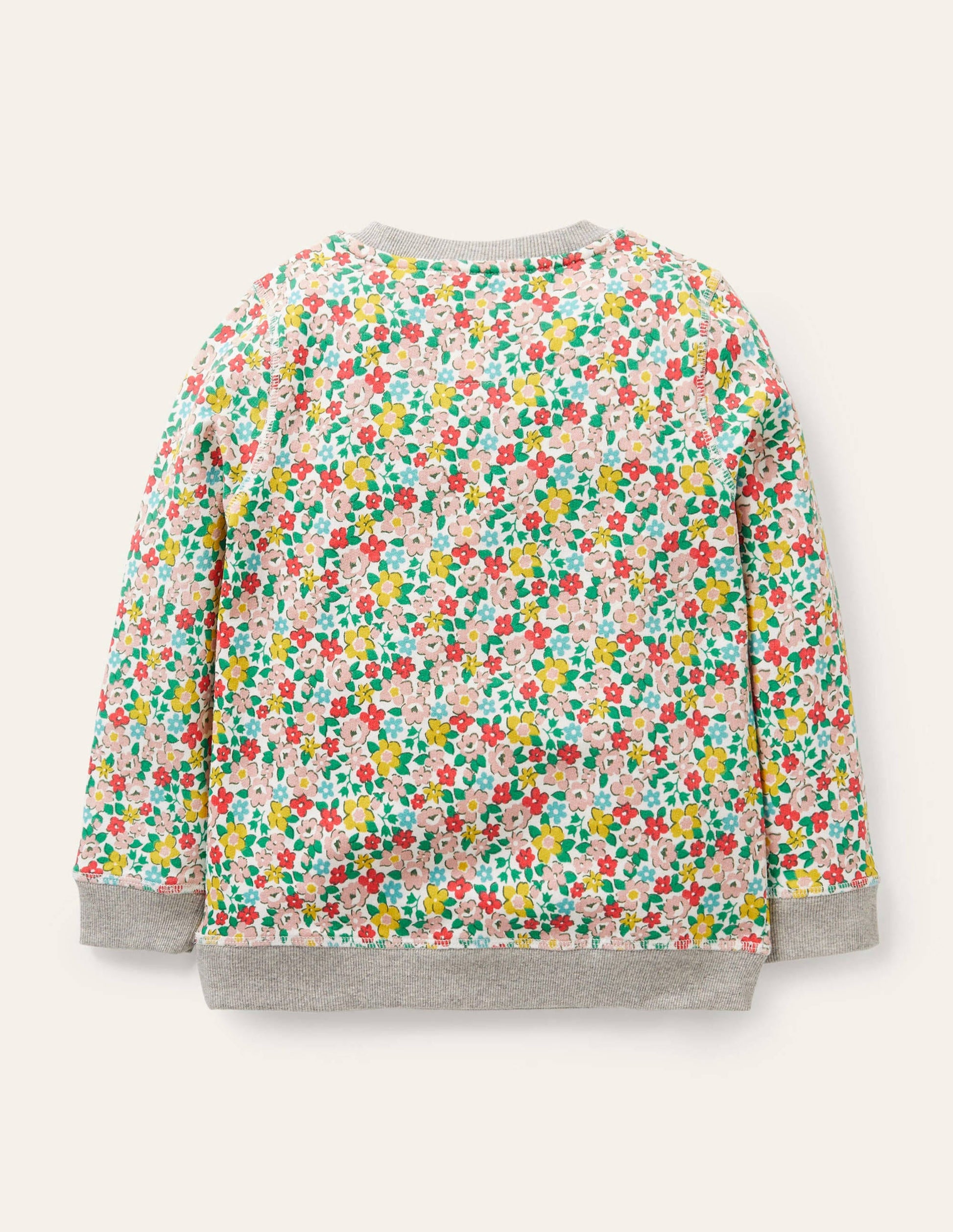 Superstitch Sweatshirt-Multi Spring Floral Puppies-2