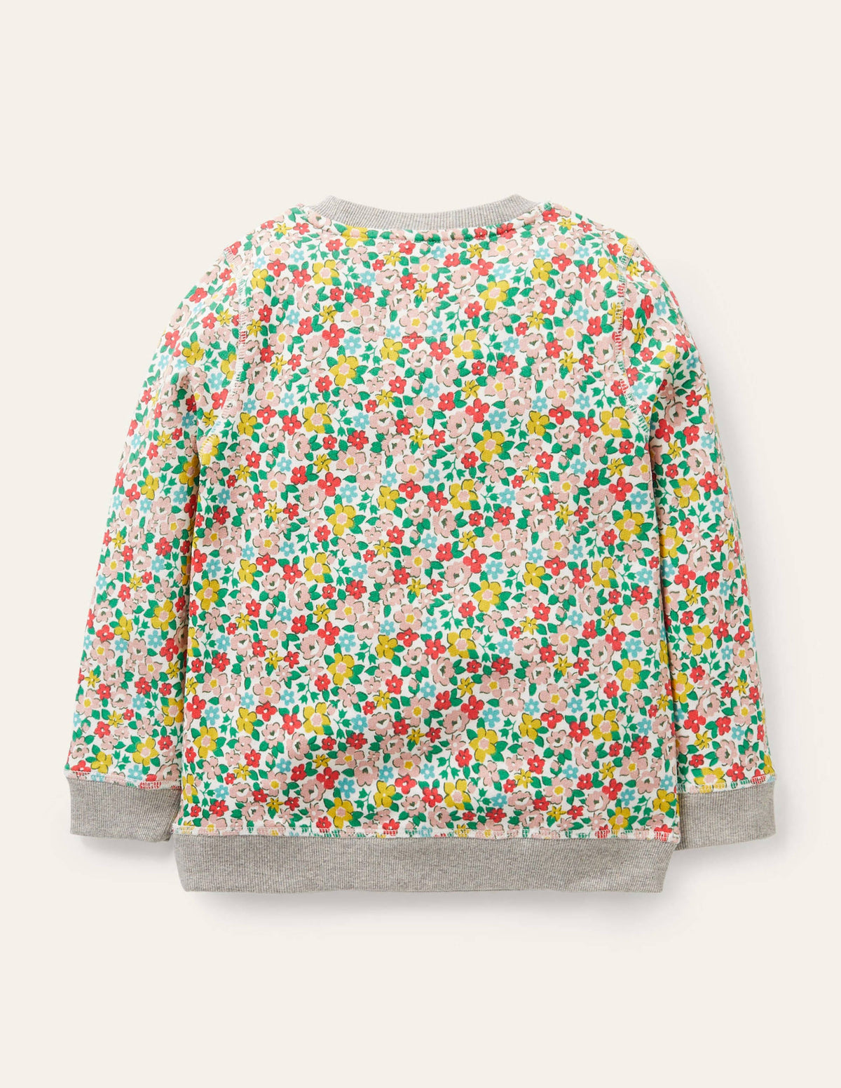 Superstitch Sweatshirt-Multi Spring Floral Puppies - Image 2