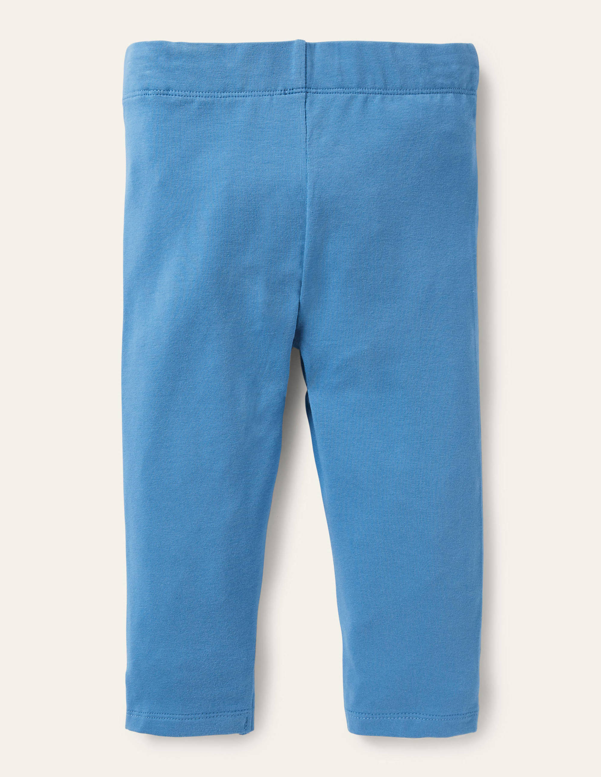 Plain Cropped Leggings-Bright Marina Blue - Image 2