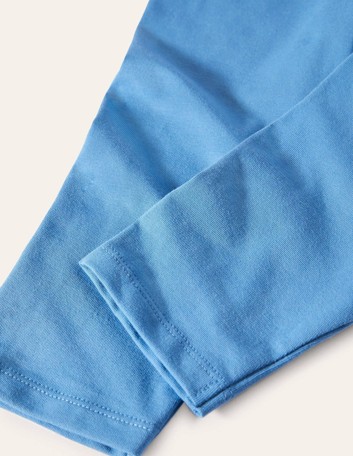 Plain Cropped Leggings-Bright Marina Blue-3