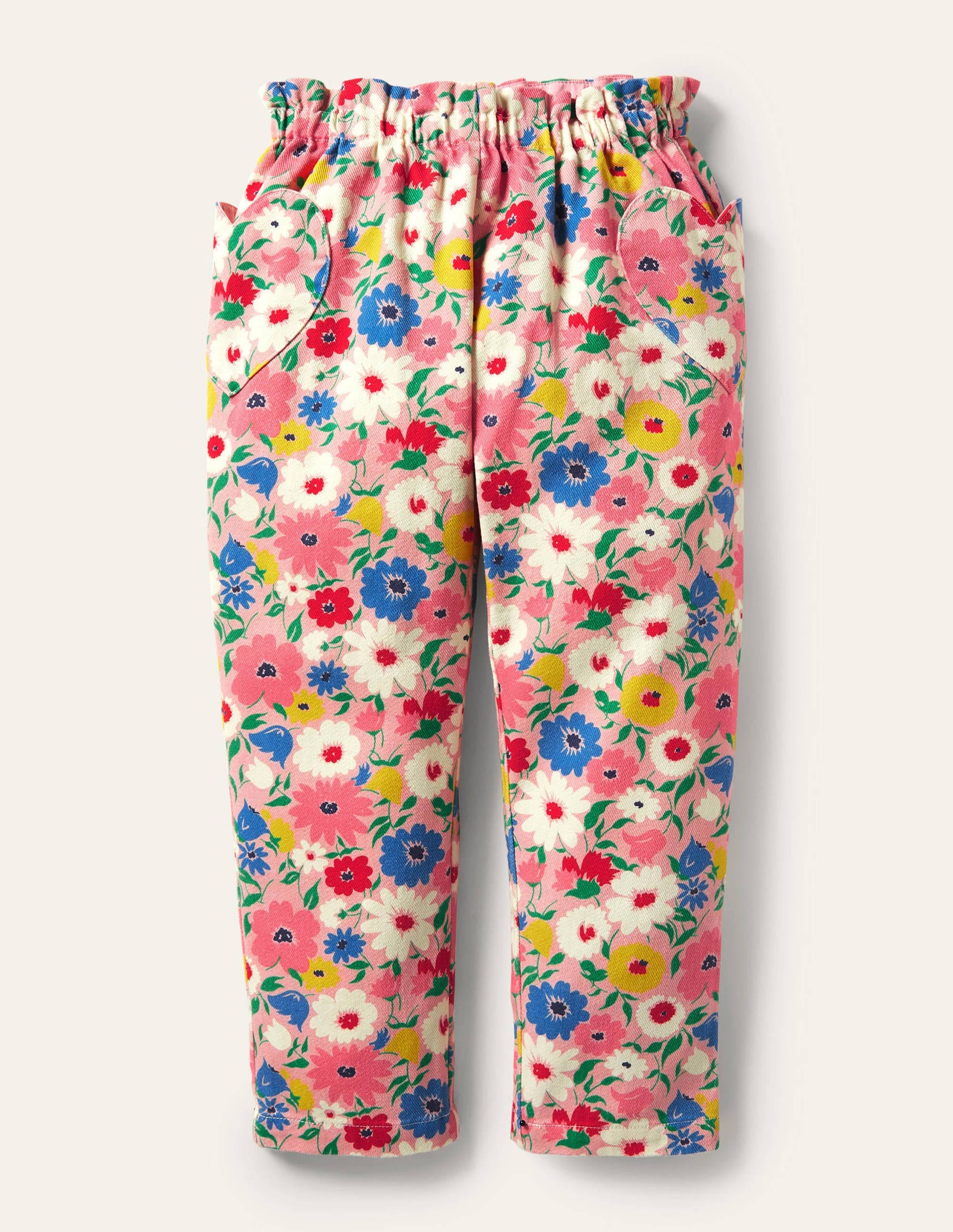 Pull-on Trousers-Boto Pink Painterly Floral - Image 1