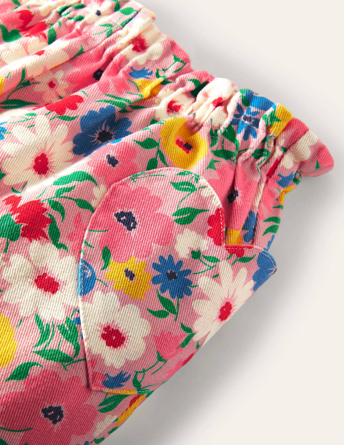 Pull-on Trousers-Boto Pink Painterly Floral-3