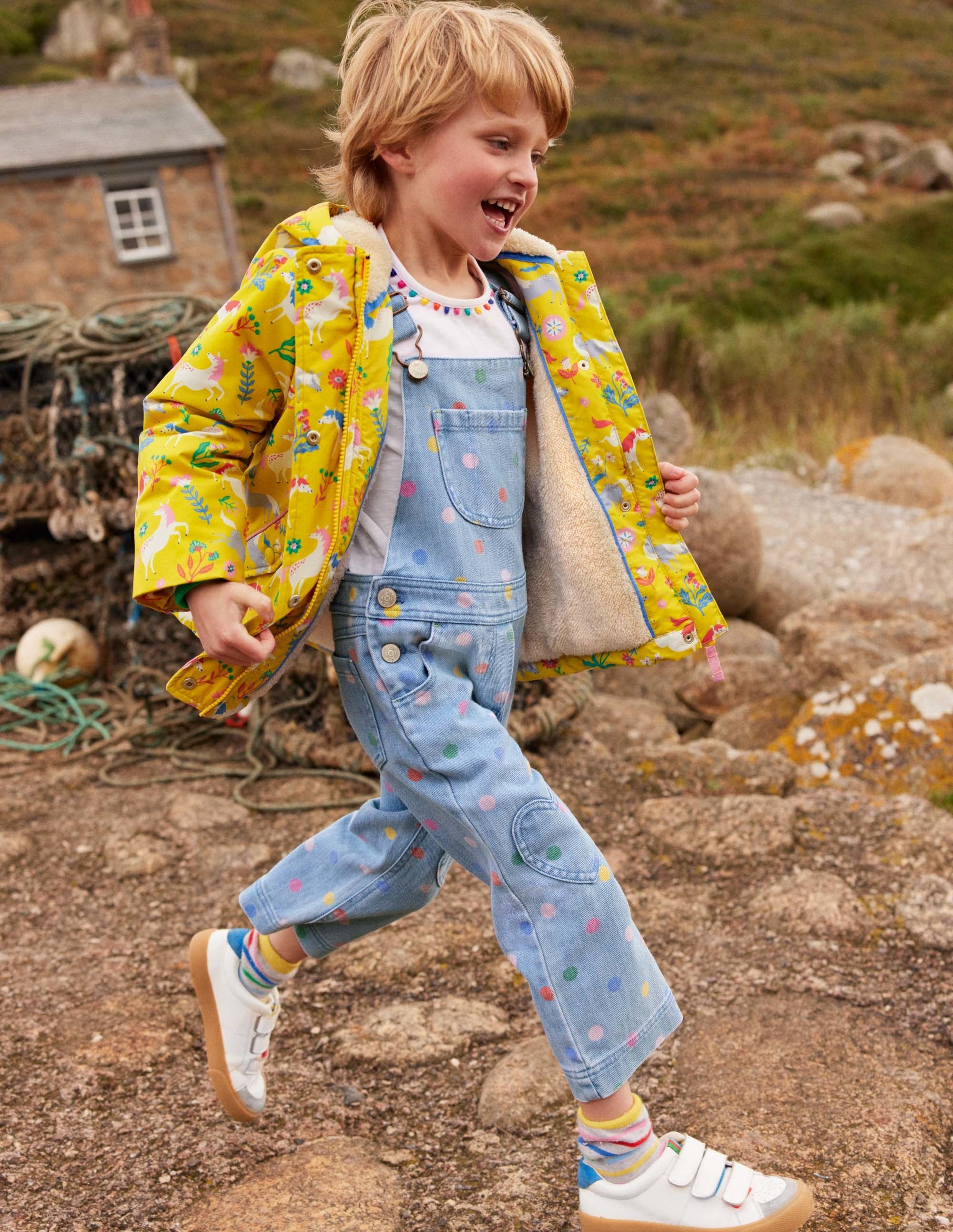 Sherpa Lined Anorak-Sweetcorn Yellow Ponies - Image 1