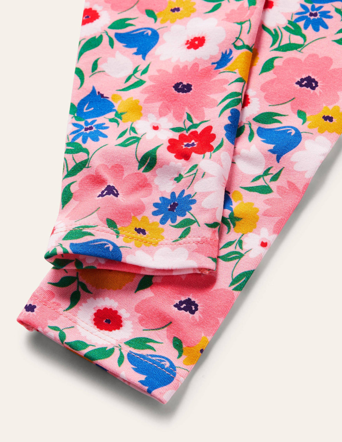 Fun Leggings-Boto Pink Painterly Floral - Image 3