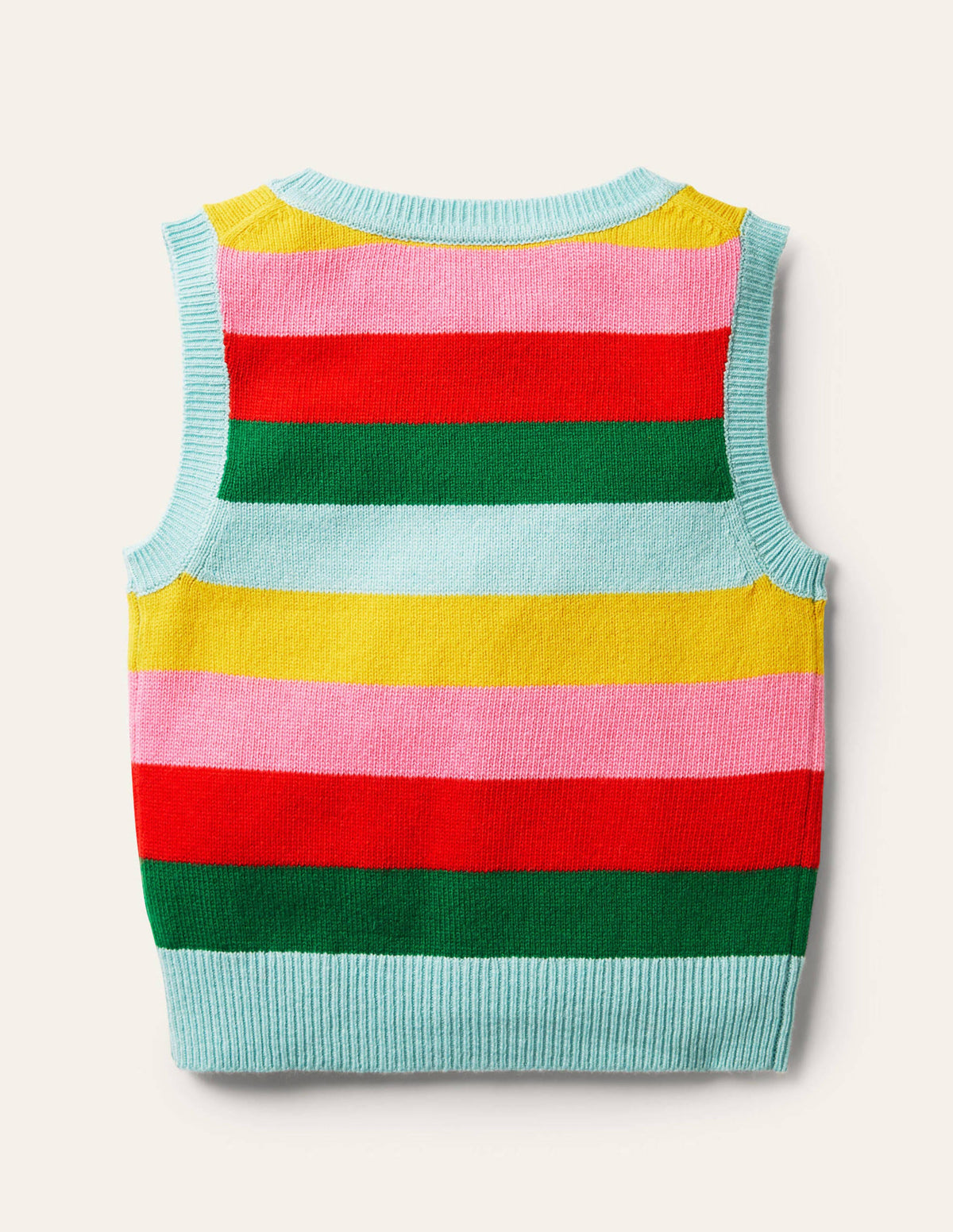 Knitted Stripe Tank Top-Multi Stripe-2