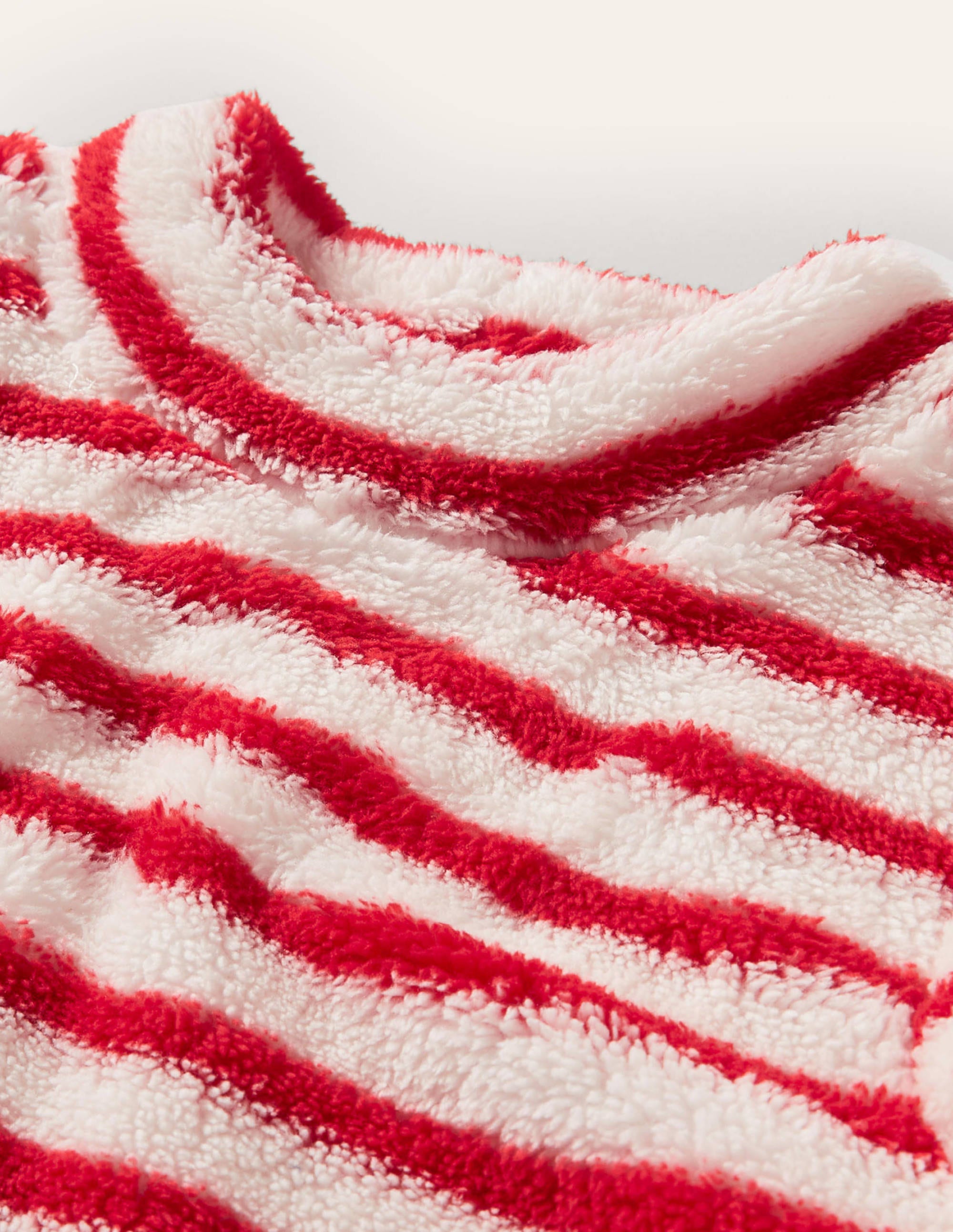 Cosy Funnel Neck Top-Strawberry Tart Red/Ivory - Image 3
