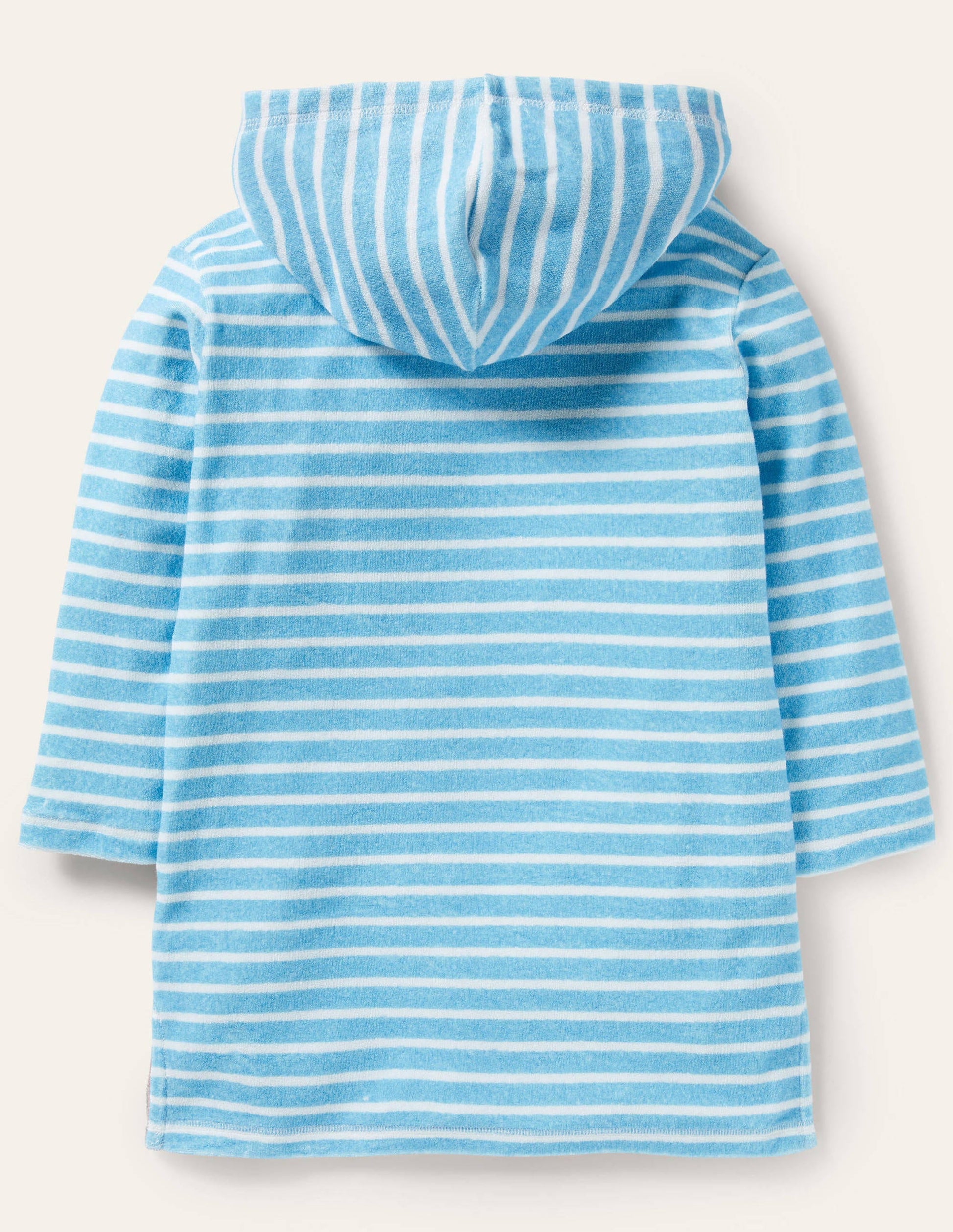 Appliqué Towelling Beach Dress-Aqua/Ivory Sea Friends-2