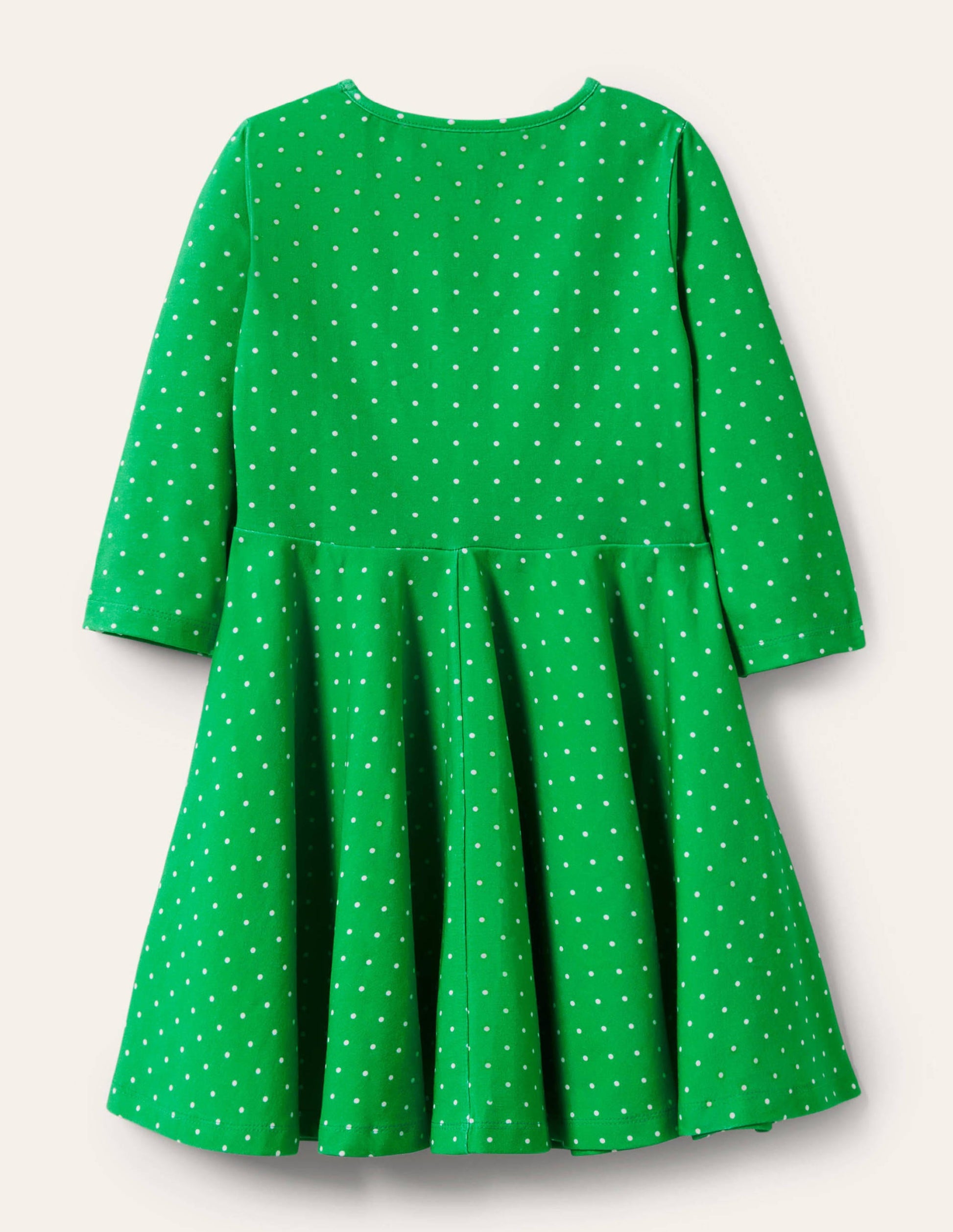 Green Floral Flutter Detail Smocked Dress-Aloe Green Spot-2