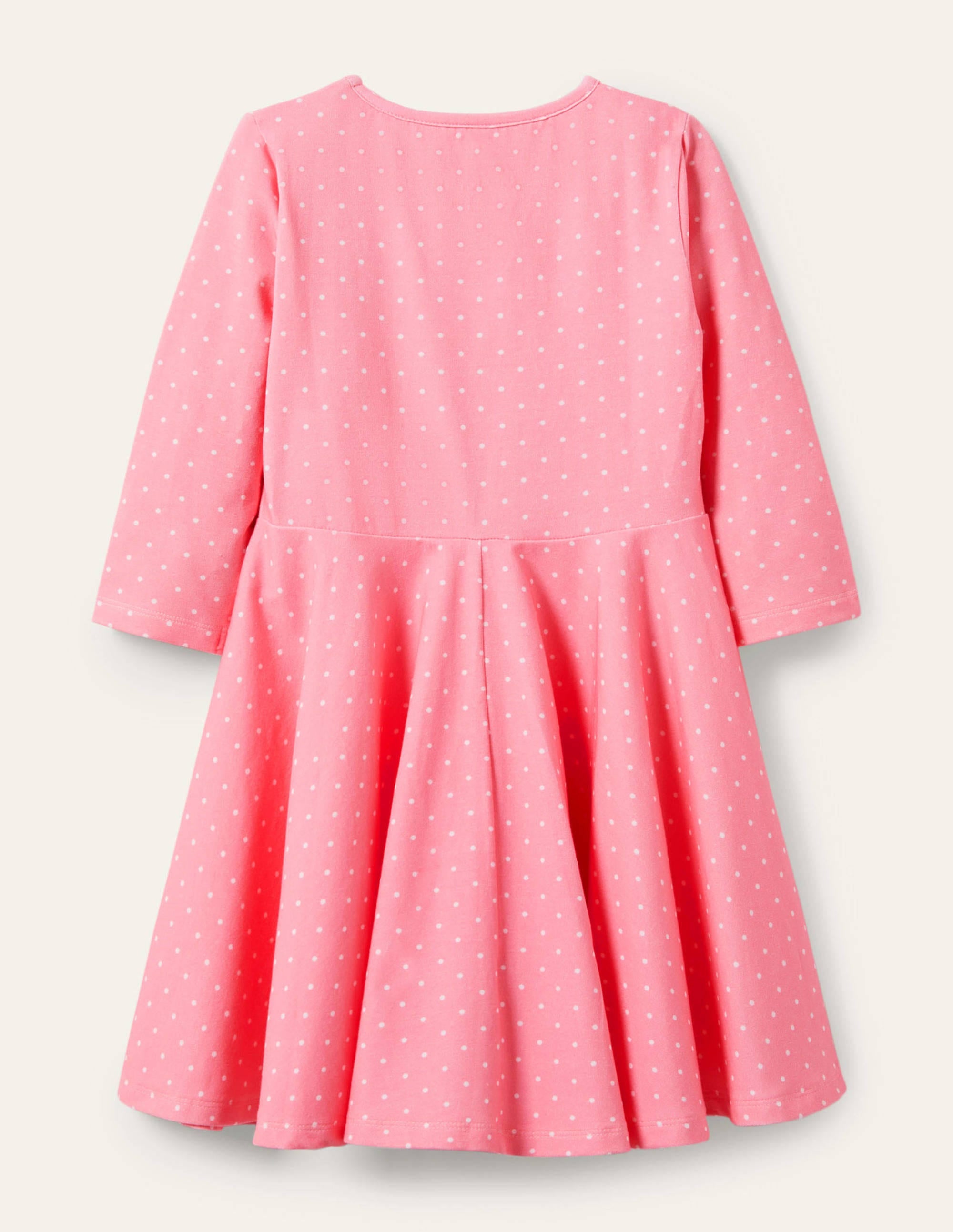 Flutter Detail Twirly Dress-Pink Lemonade Spot - Image 2