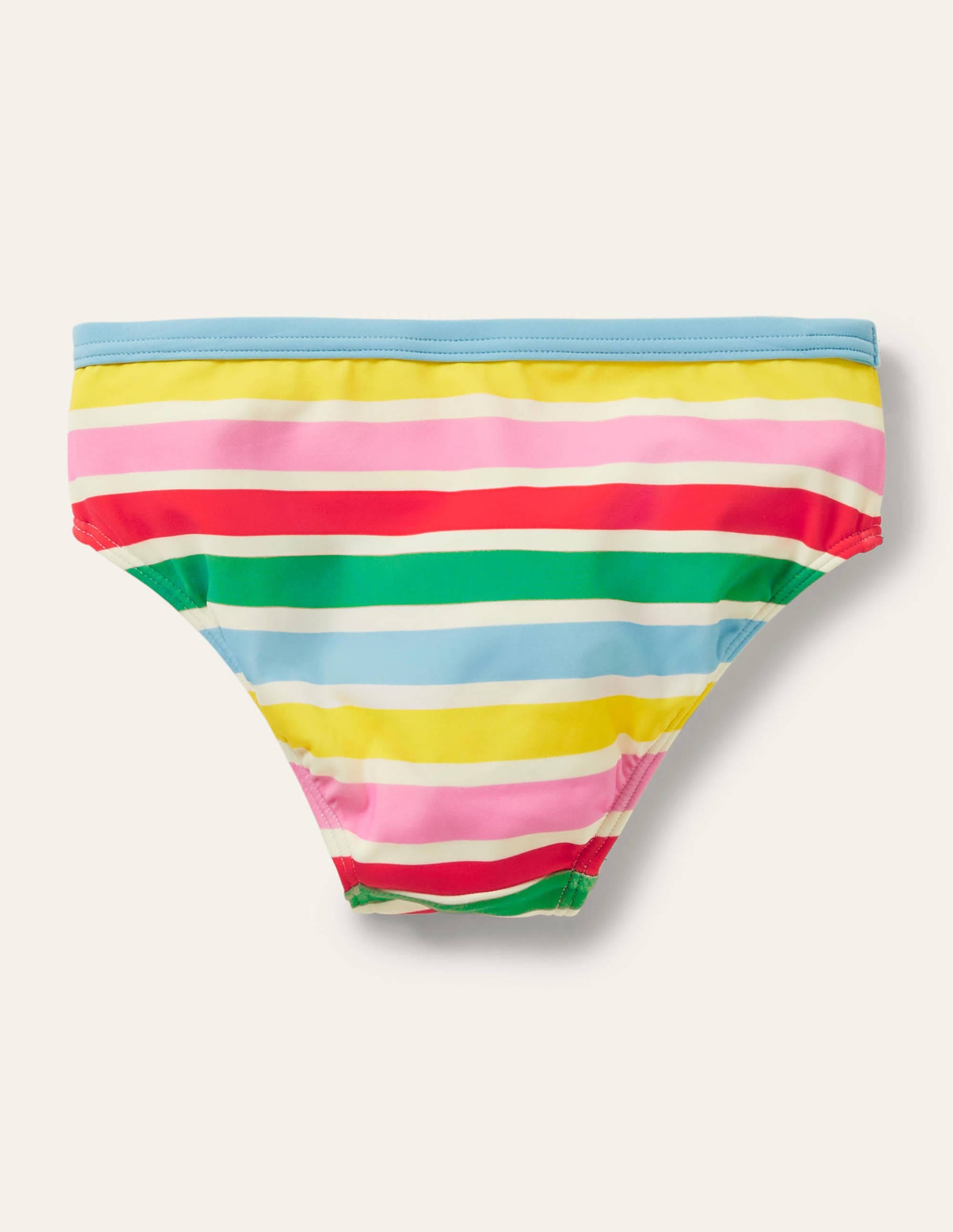Patterned Bikini Bottoms-Ivory Multi Rainbow - Image 2